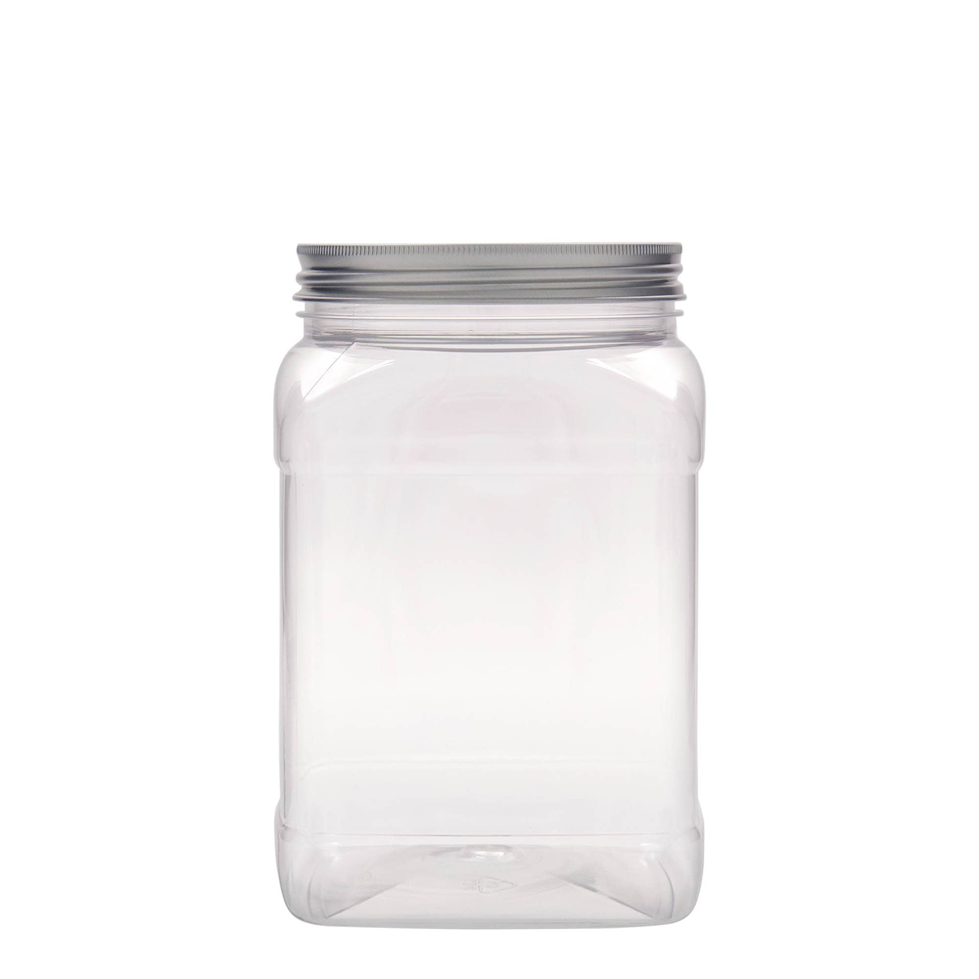 1500 ml-es PET-doboz 'Dana', négyzet alakú, műanyag, szájnyílás: 100/400