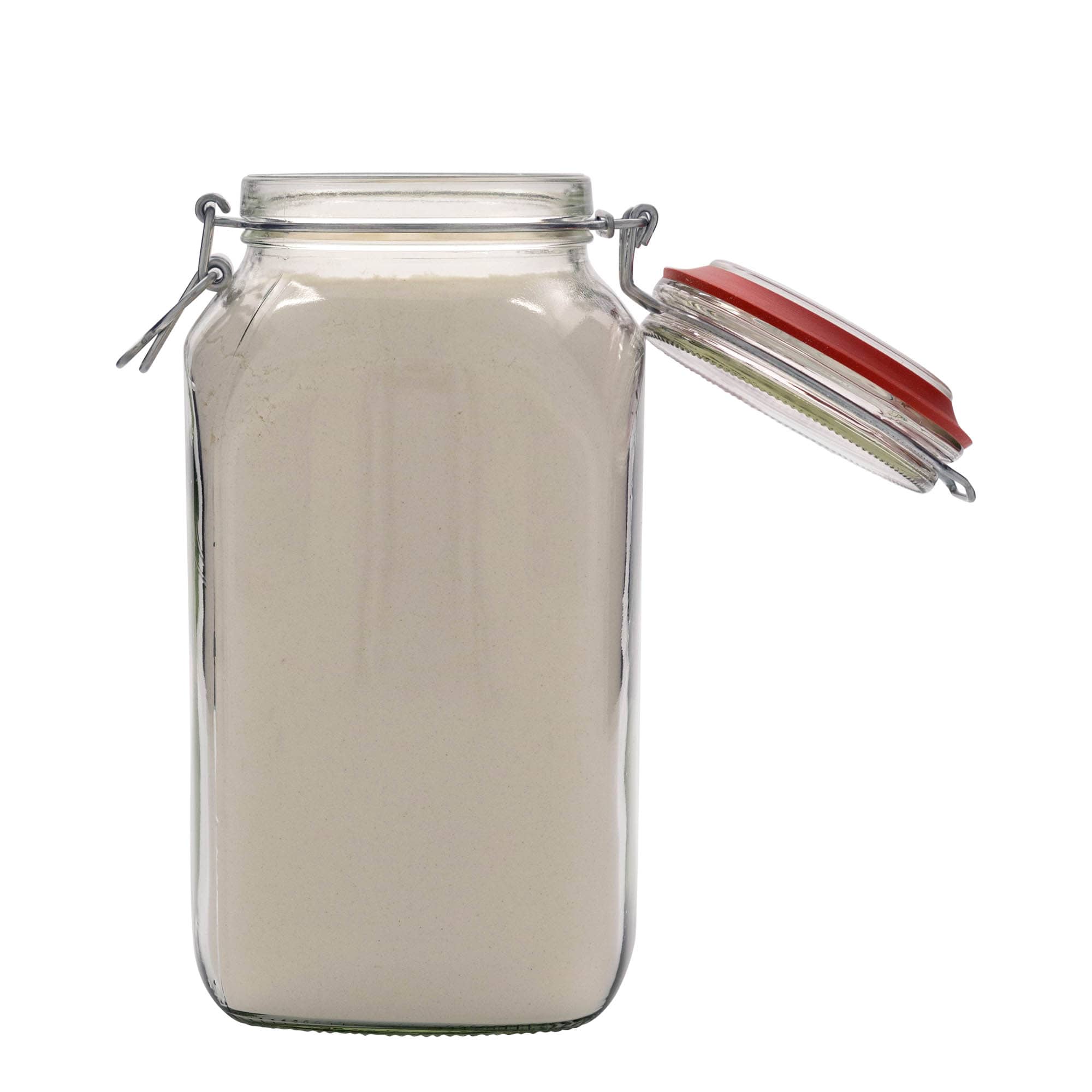 2.590 ml drótfüles üveg #, négyzet alakú, nyílás: drótfüles záróelem