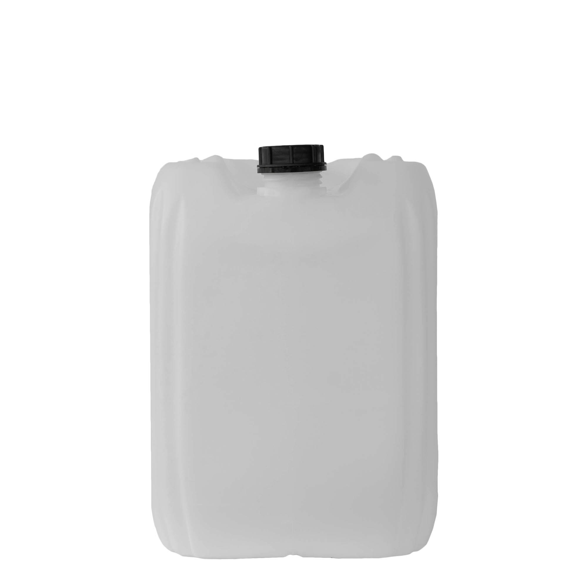 30 l kanna, téglalap alakú, HDPE műanyag, természetes, nyílás: ND 60 30 l kanna, téglalap alakú, HDPE műanyag, természetes, nyílás: ND 60