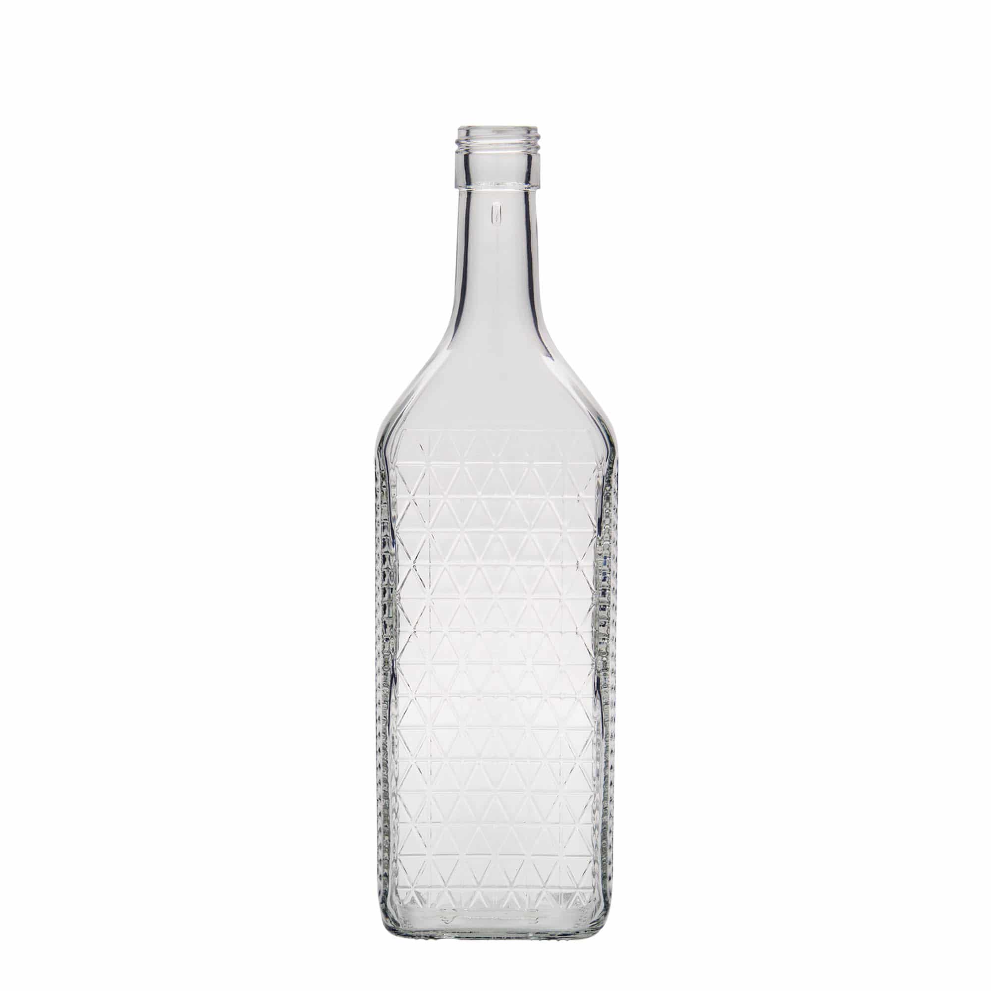 700 ml-es üvegpalack 'Caruso', négyszögletű, szájnyílás: PP 31,5 700 ml-es üvegpalack 'Caruso', négyszögletű, szájnyílás: PP 31,5