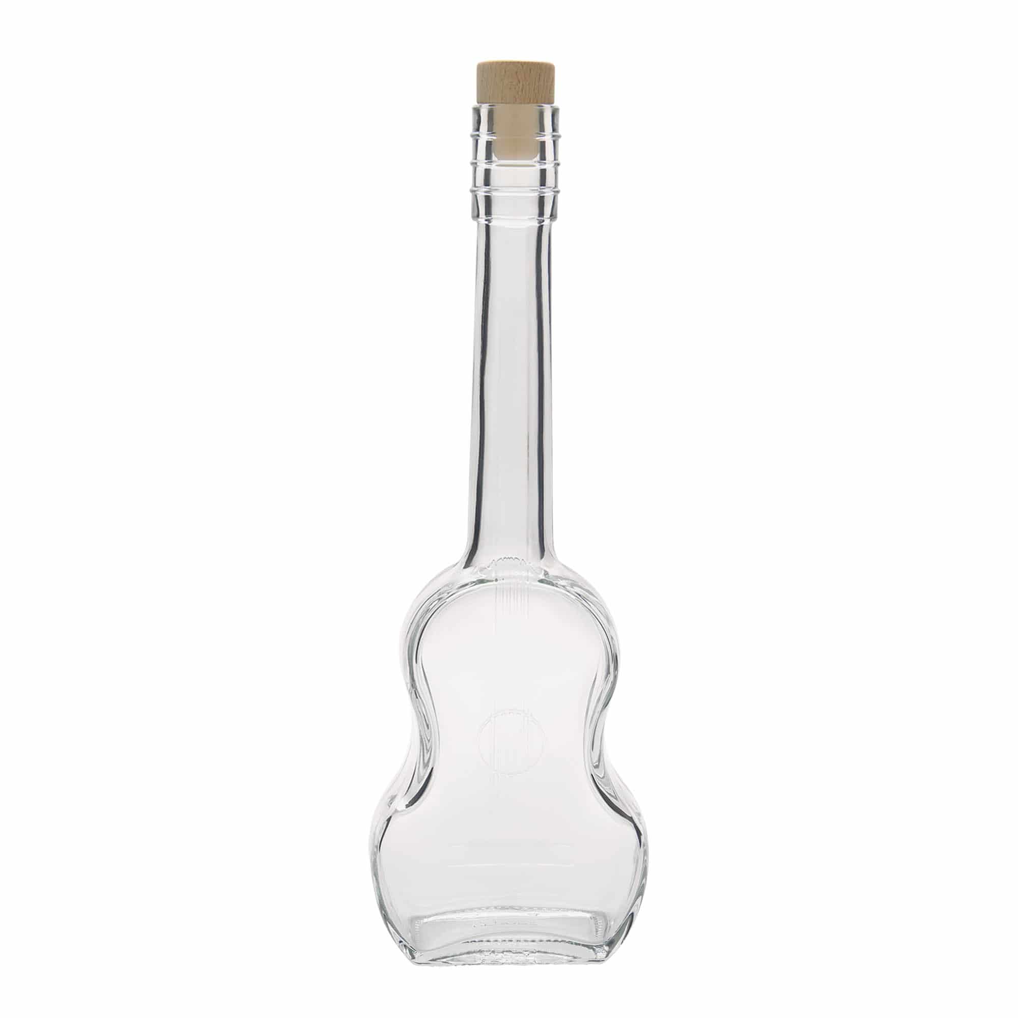 500 ml üvegpalack 'Gitár', nyak: parafa