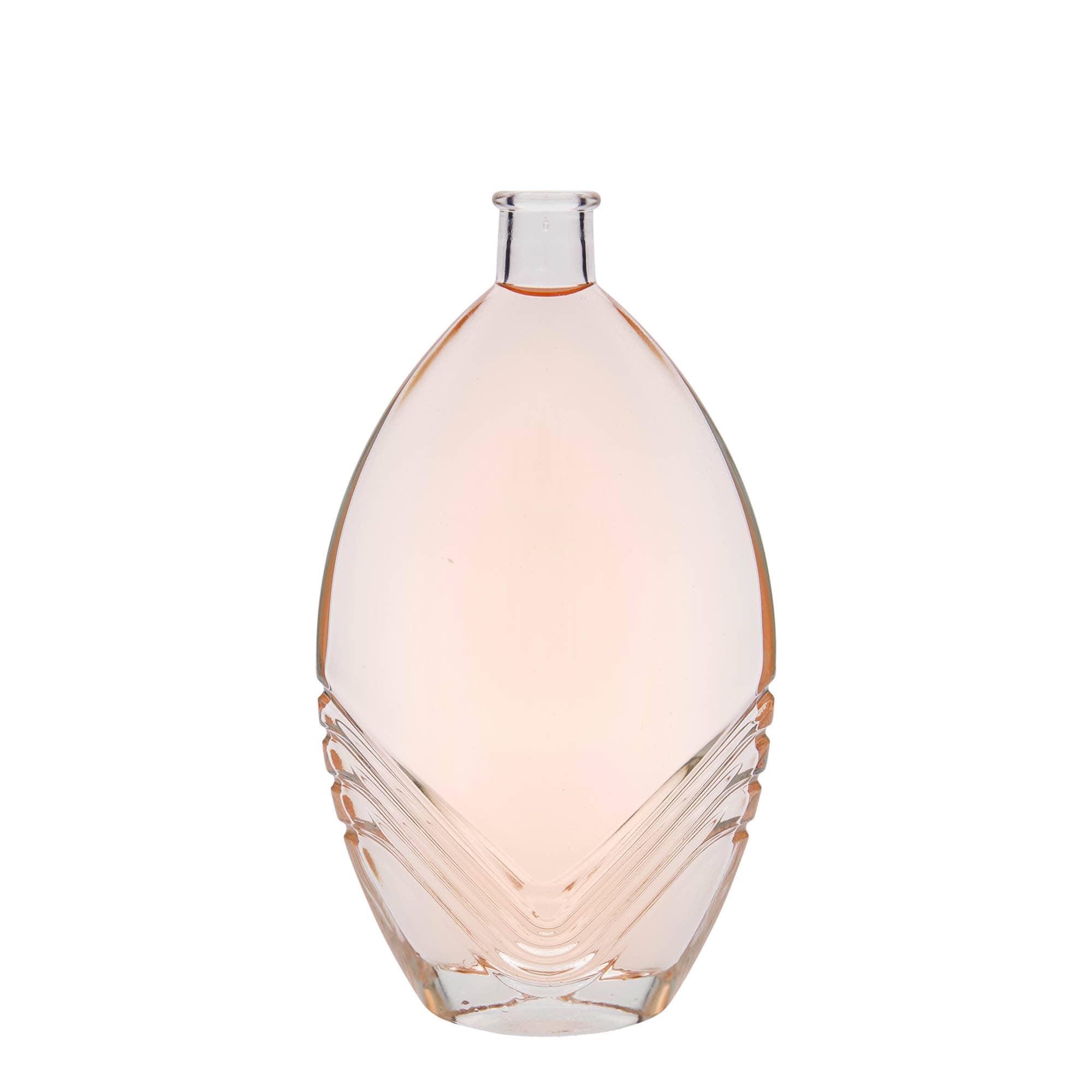 500 ml üvegpalack 'Florence', ovális, nyílás: parafa