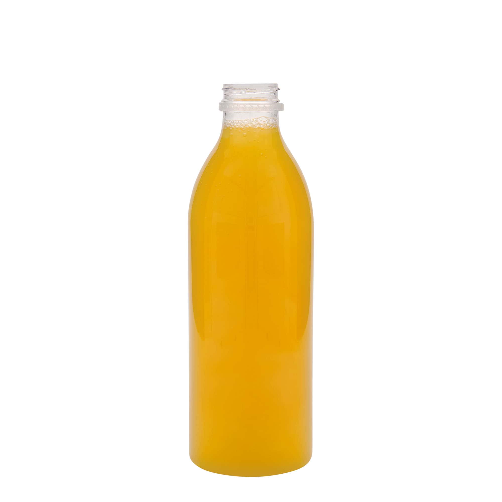 1000 ml-es PET-palack standard, műanyag, szájnyílás: 38 mm