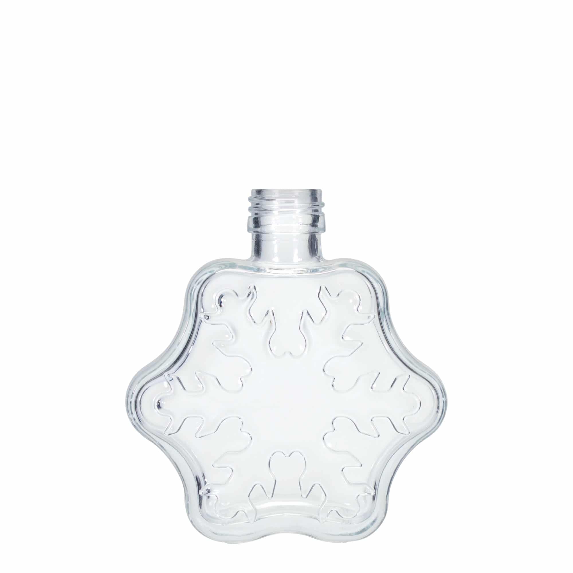 200 ml-es üvegpalack 'Hópehely', nyak: PP 28 200 ml-es üvegpalack 'Hópehely', nyak: PP 28