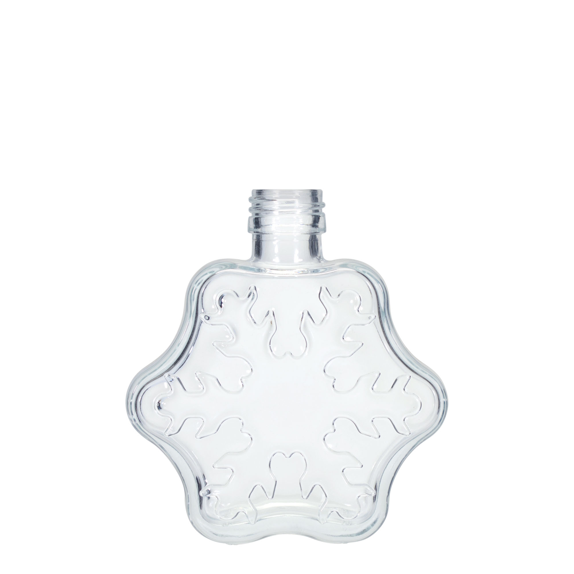 200 ml üvegpalack 'Hópehely', nyílás: PP 28