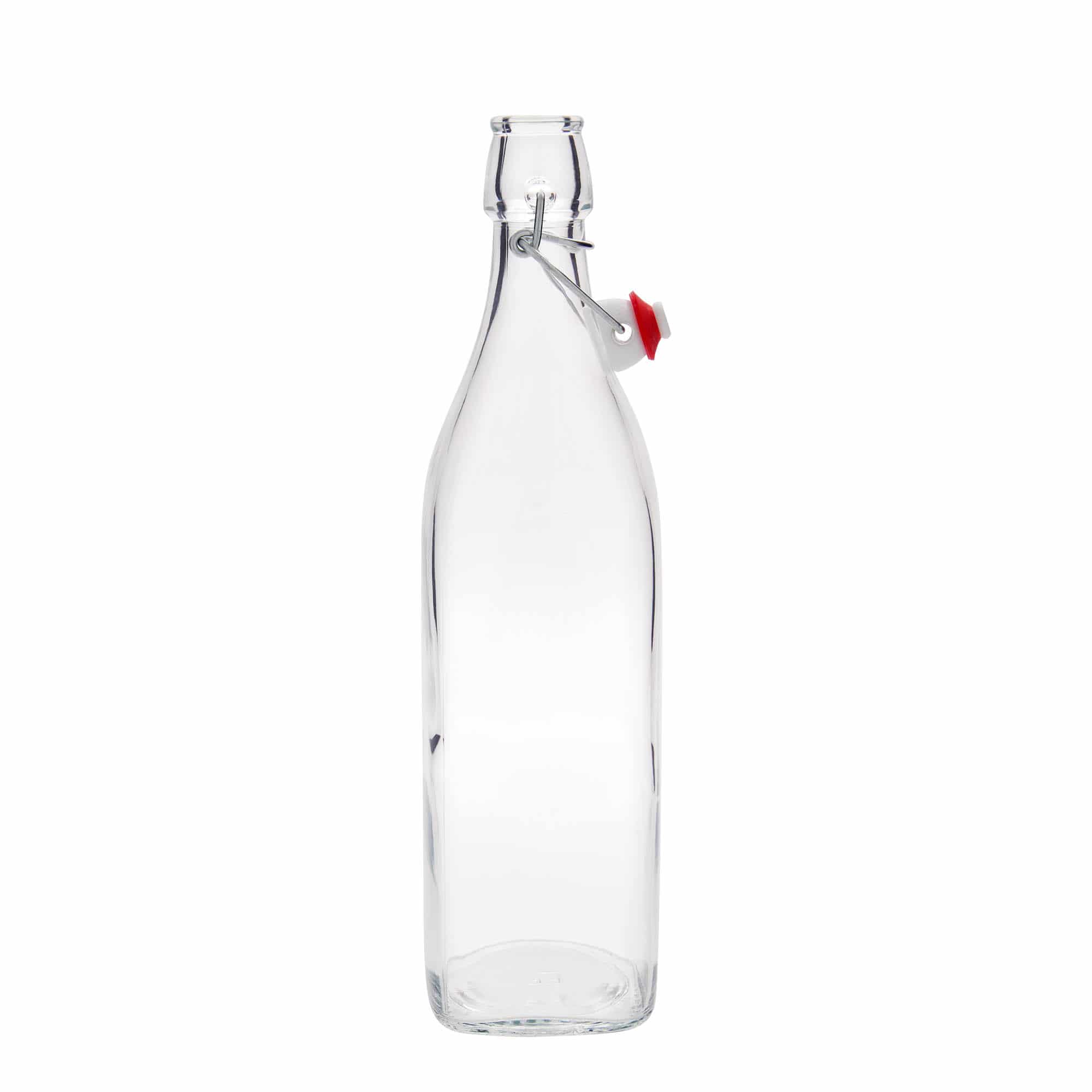 1.000 ml üvegpalack 'Swing, négyzet alakú, nyílás: patentzár'