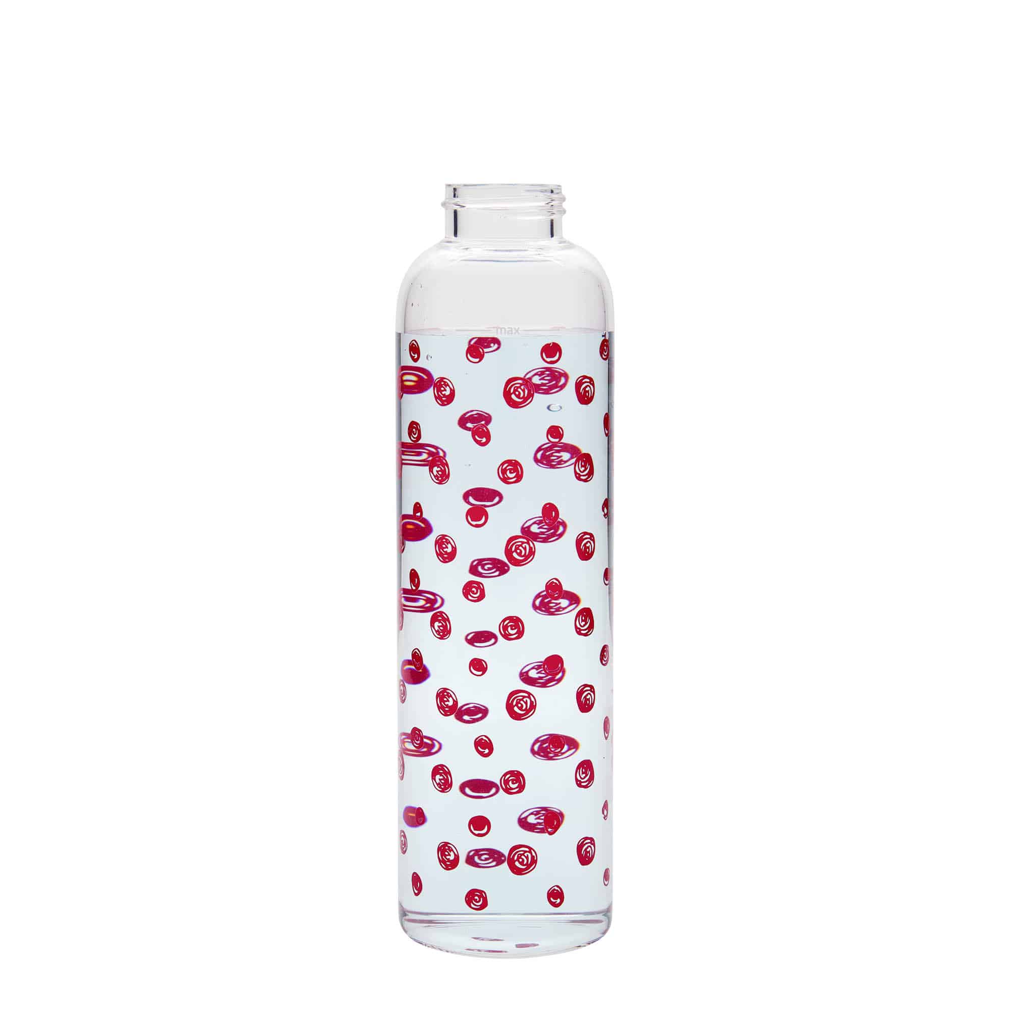 500 ml ivópalack 'Perseus - Piros pöttyök', nyílás: csavarzár
