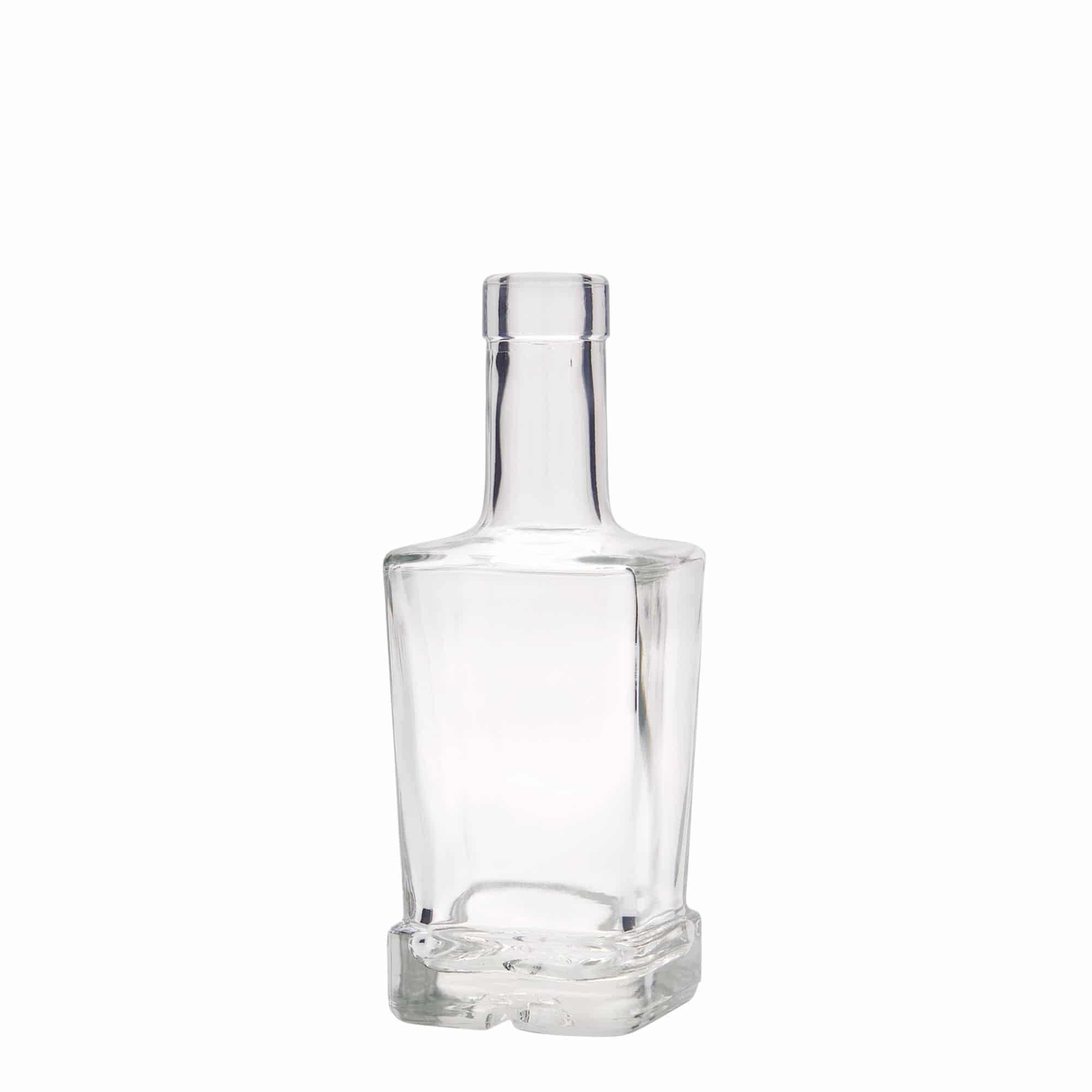 250 ml üvegpalack 'Rene', négyzet alakú, nyílás: parafa