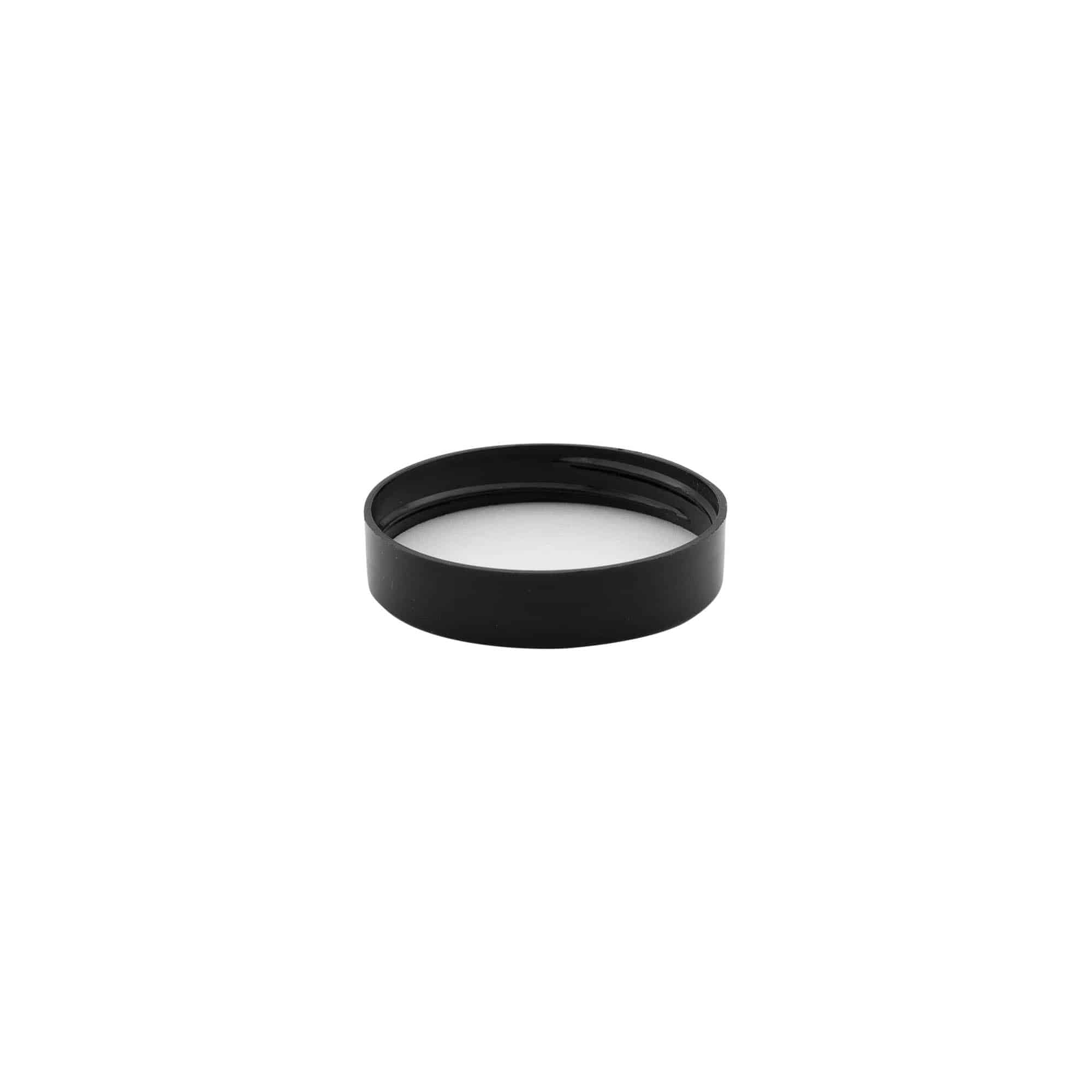 Csavarzár, PP műanyag, fekete, nyílásra: 48/400