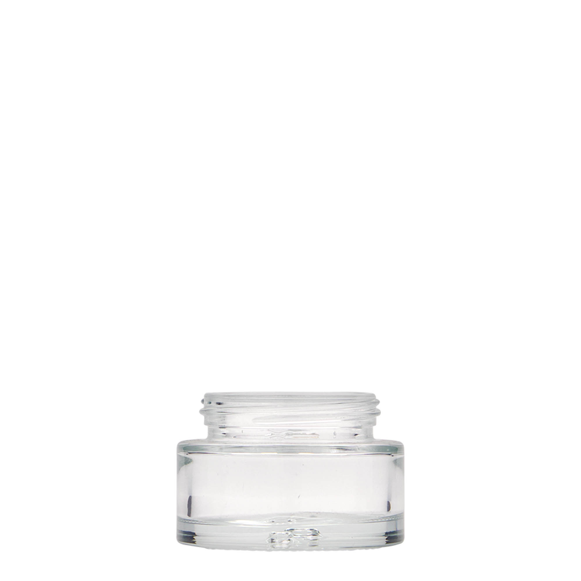 30 ml tégely 'Clear Edition', üveg, nyílás: csavarzár