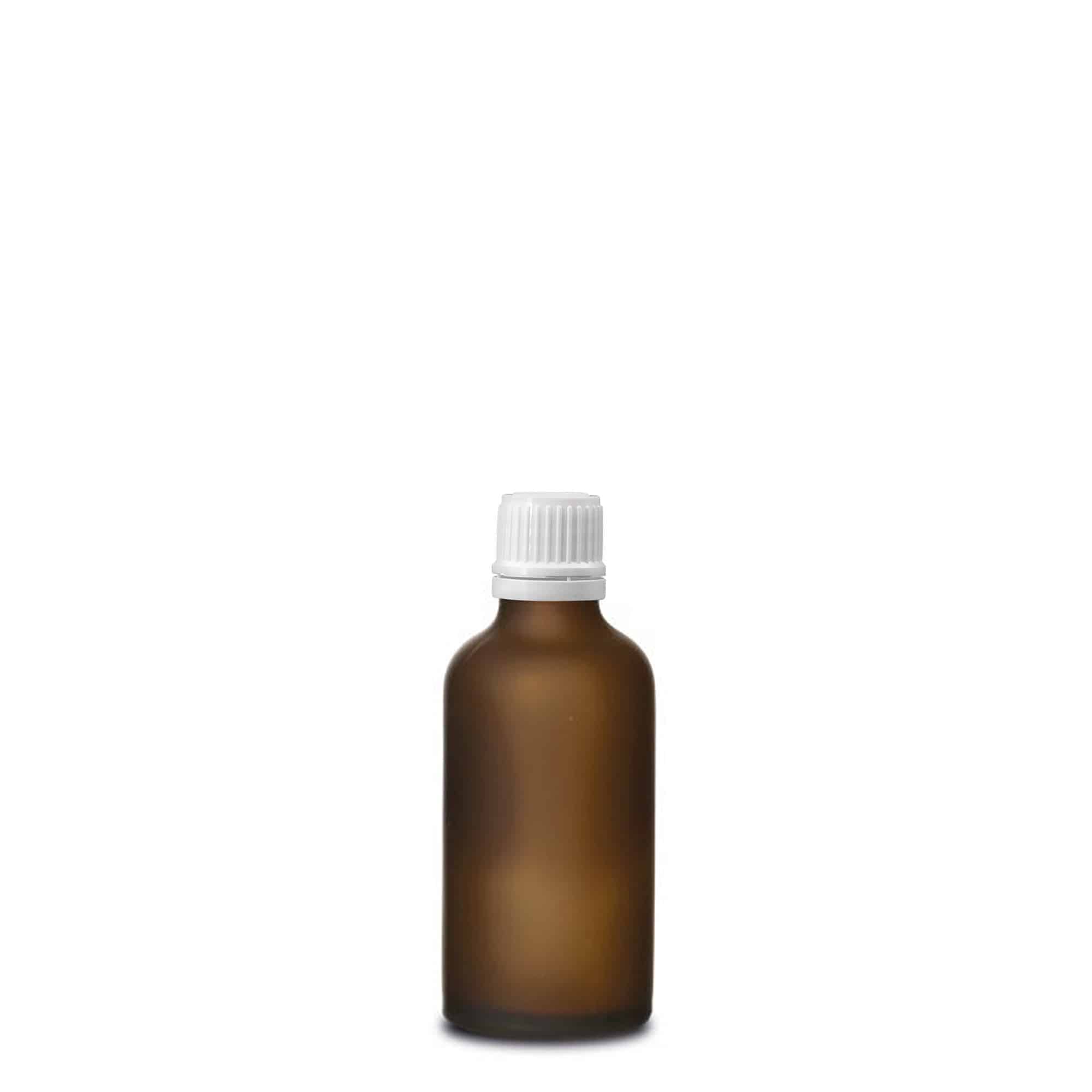 50 ml orvosi üveg, barna mattított, nyílás: DIN 18
