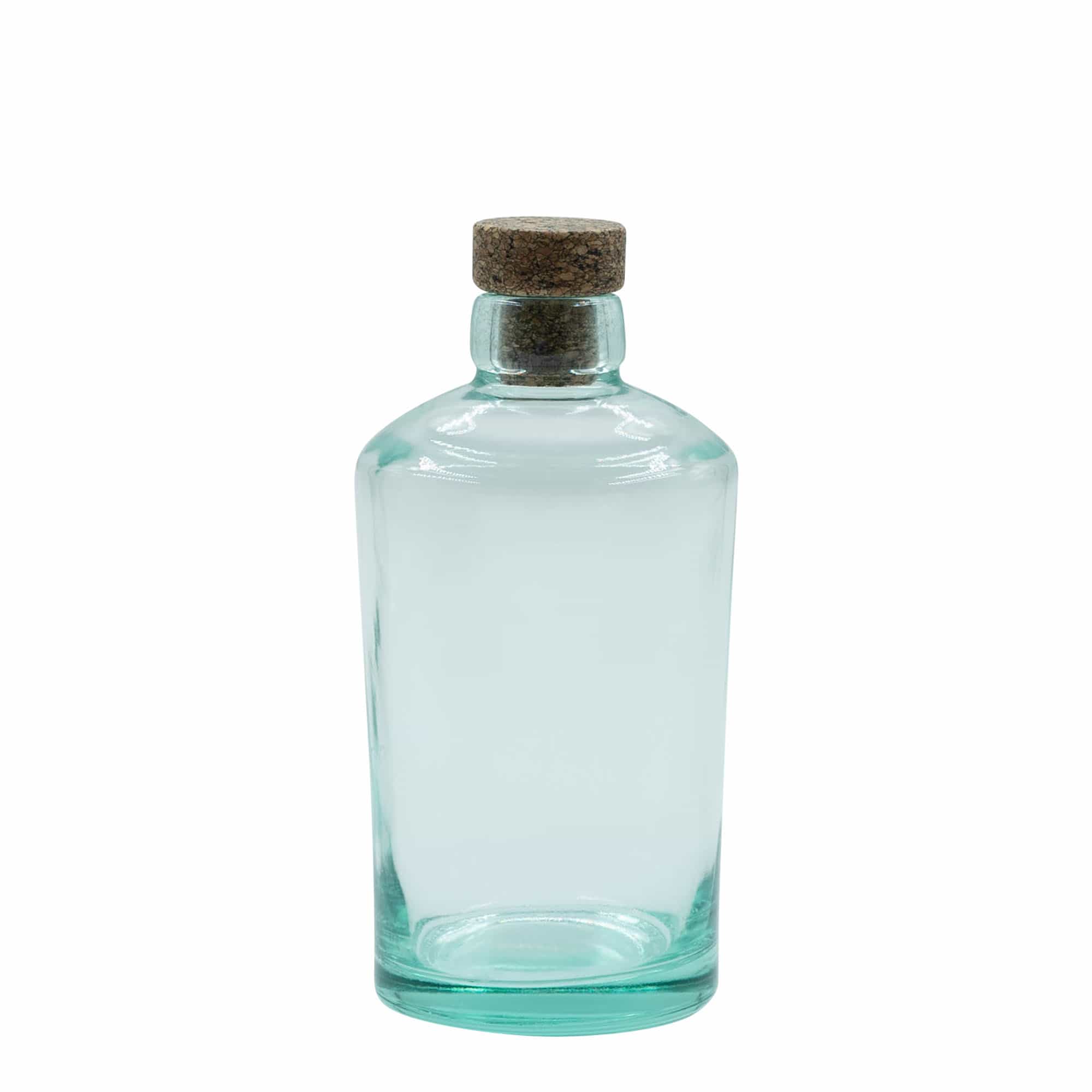500 ml-es üvegpalack 'Barrel', szájnyílás: parafadugó