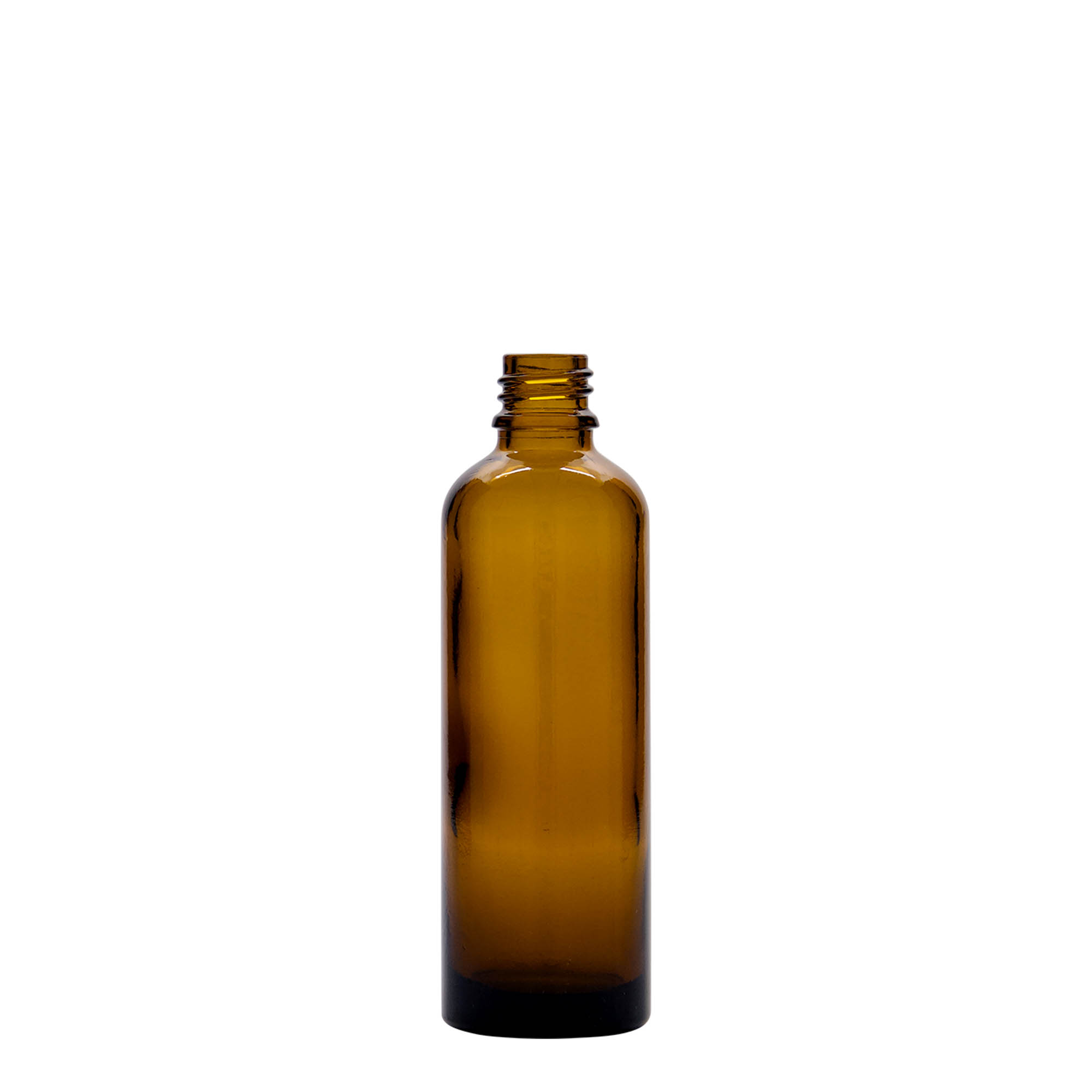 75 ml orvosi üveg, barna, nyílás: DIN 18
