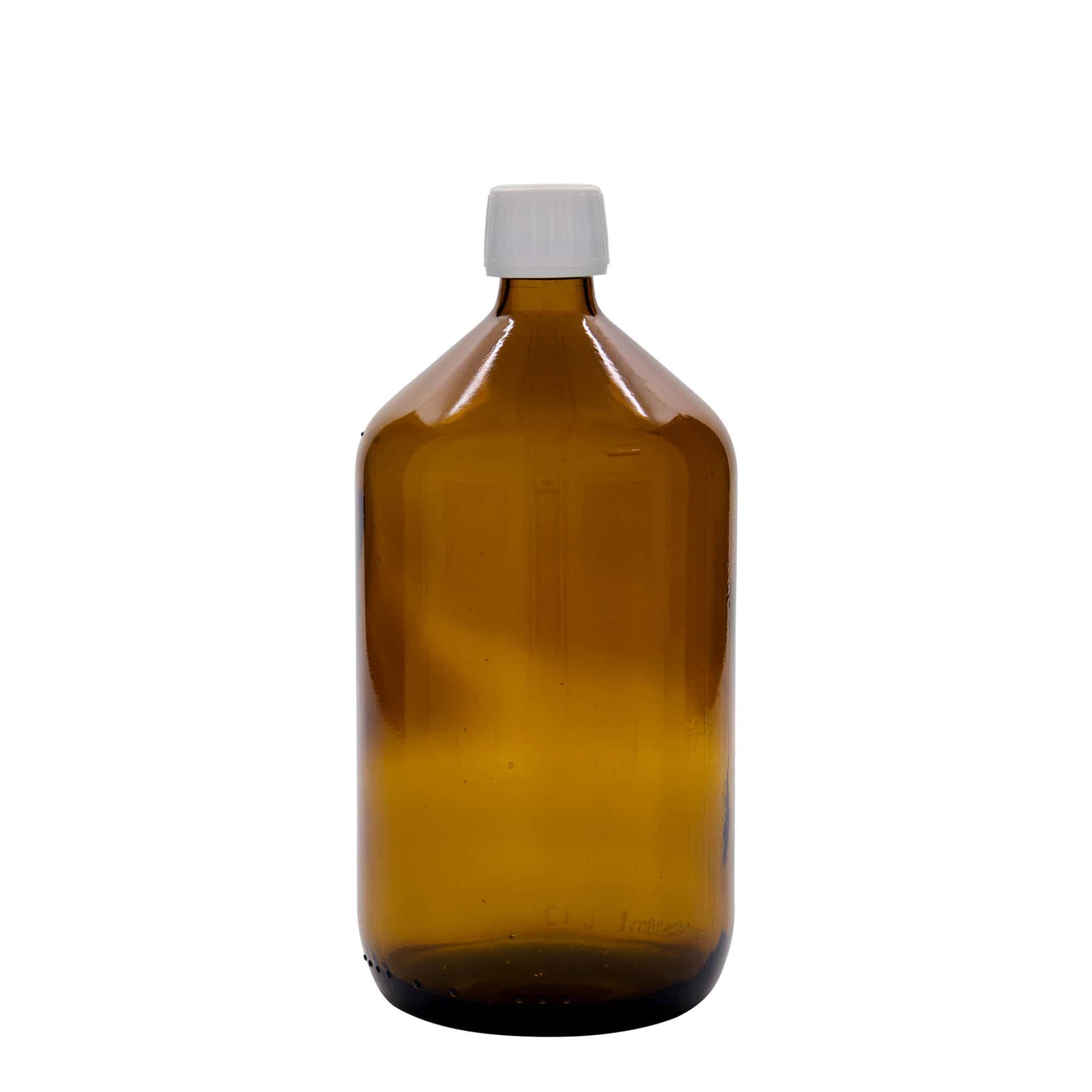 1000 ml-es patikai üveg, barna, üveg, szájnyílás: PP 28