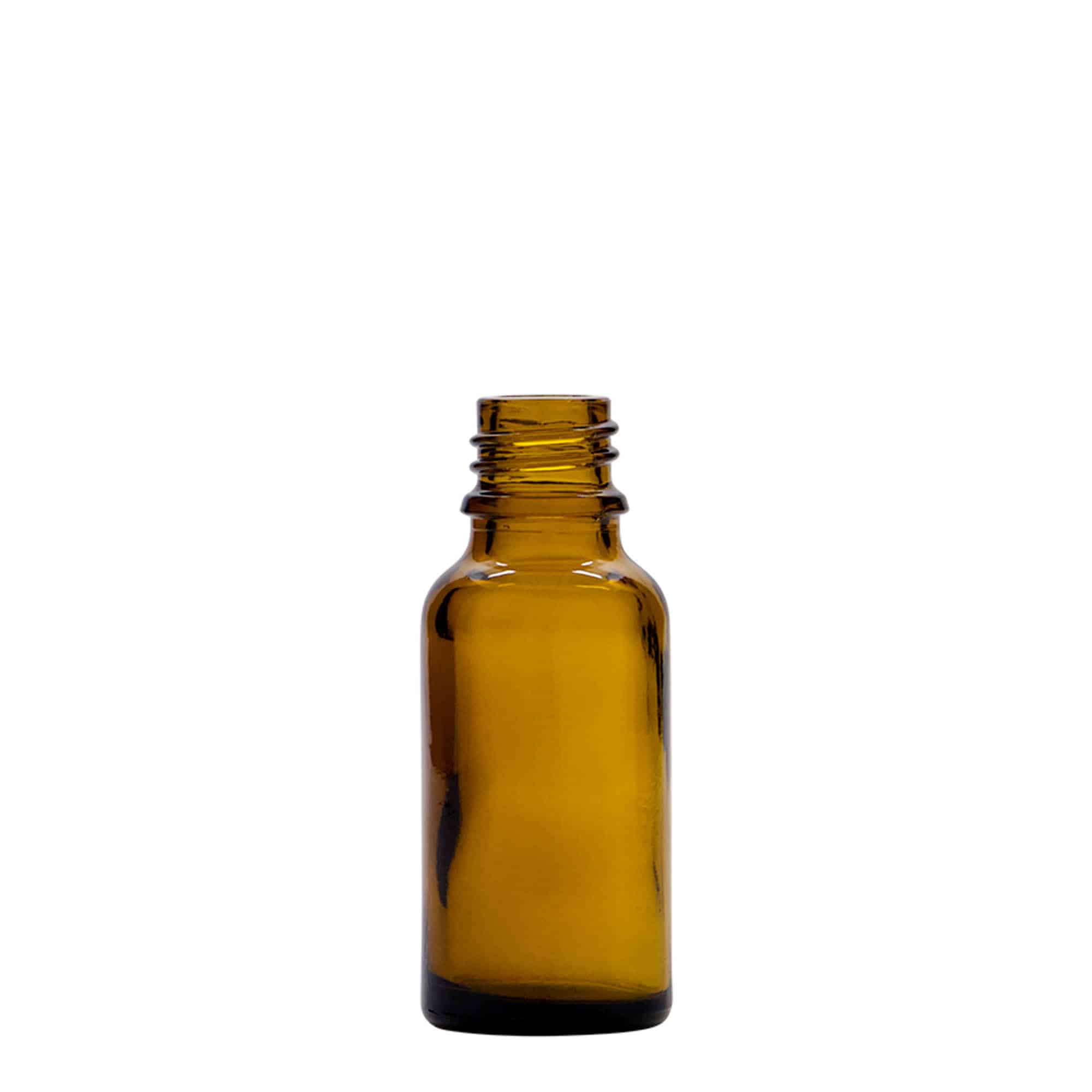 20 ml-es szórófejes patikai üveg, üveg, barna, szájnyílás: DIN 18