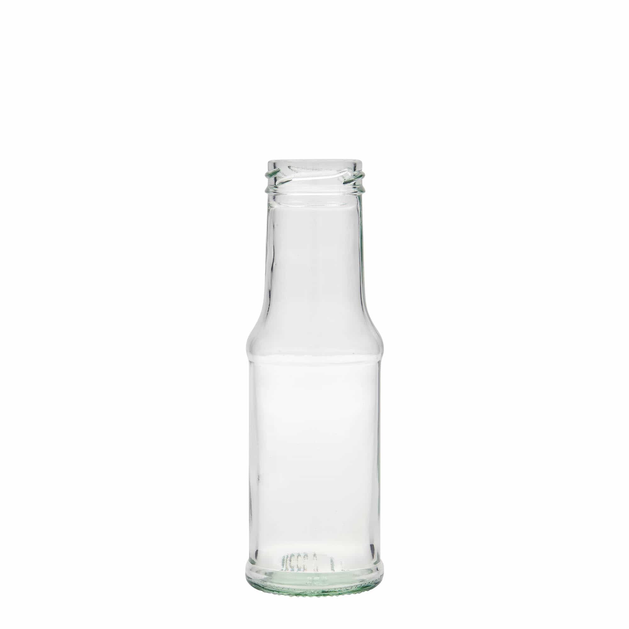 200 ml szószosüveg, üveg, nyílás: csavaros zárófedél (TO 43)