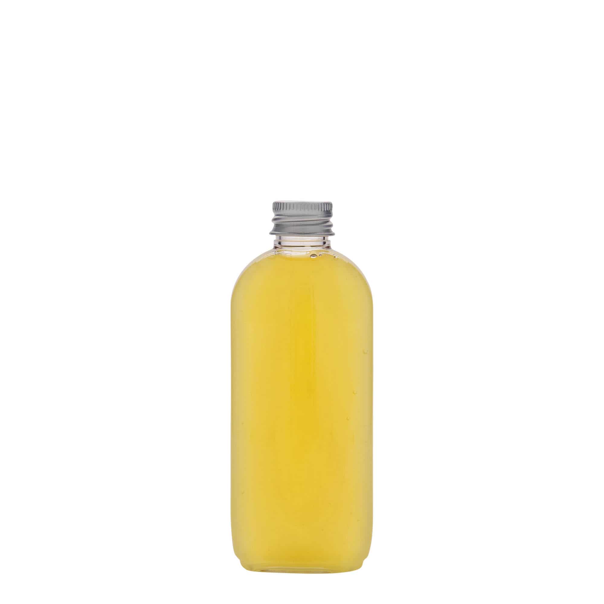 100 ml-es PET-palack 'Iris', ovális, műanyag, szájnyílás: GPI 20/410