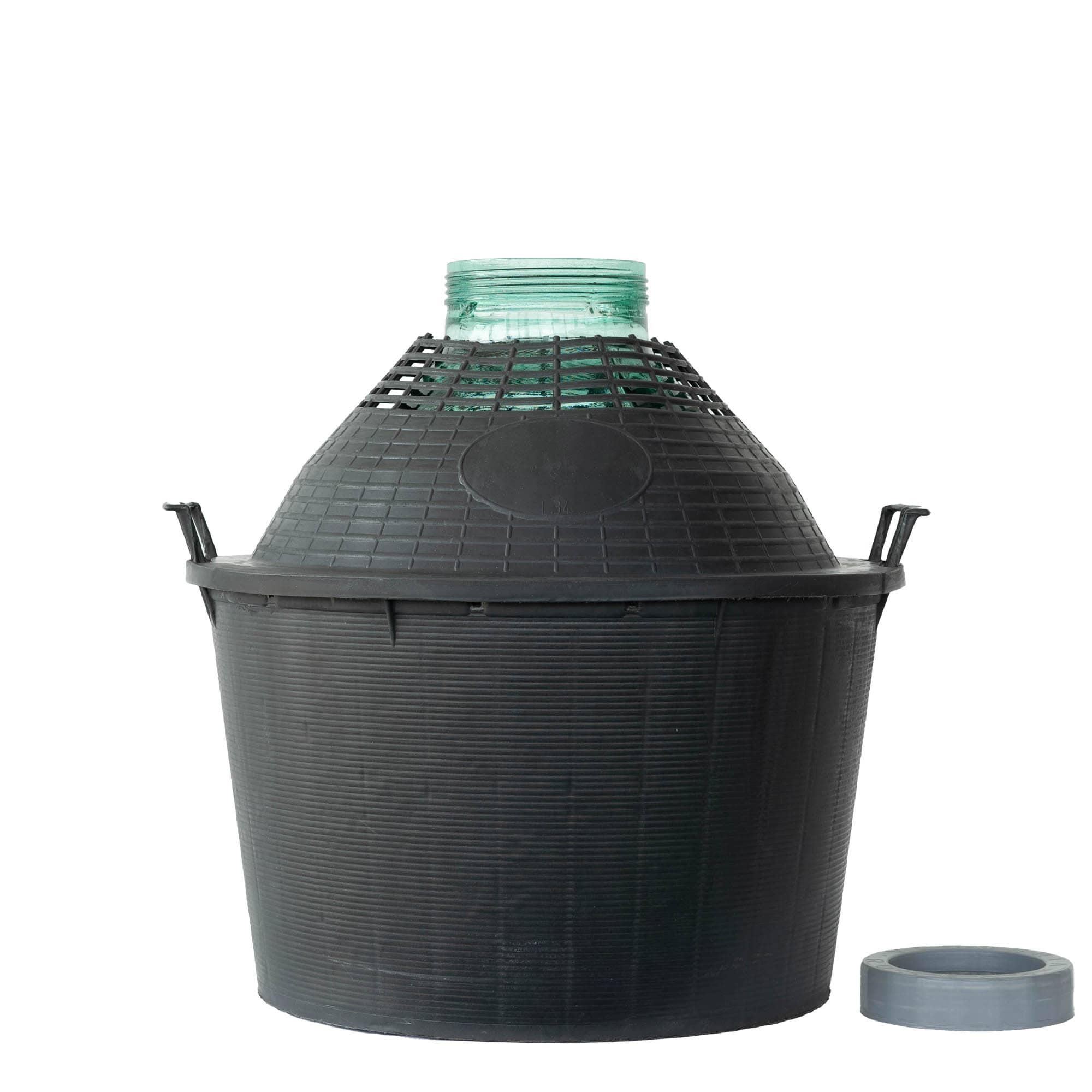 34 l ballonpalack széles nyakú, üveg, nyílás: csavarzár