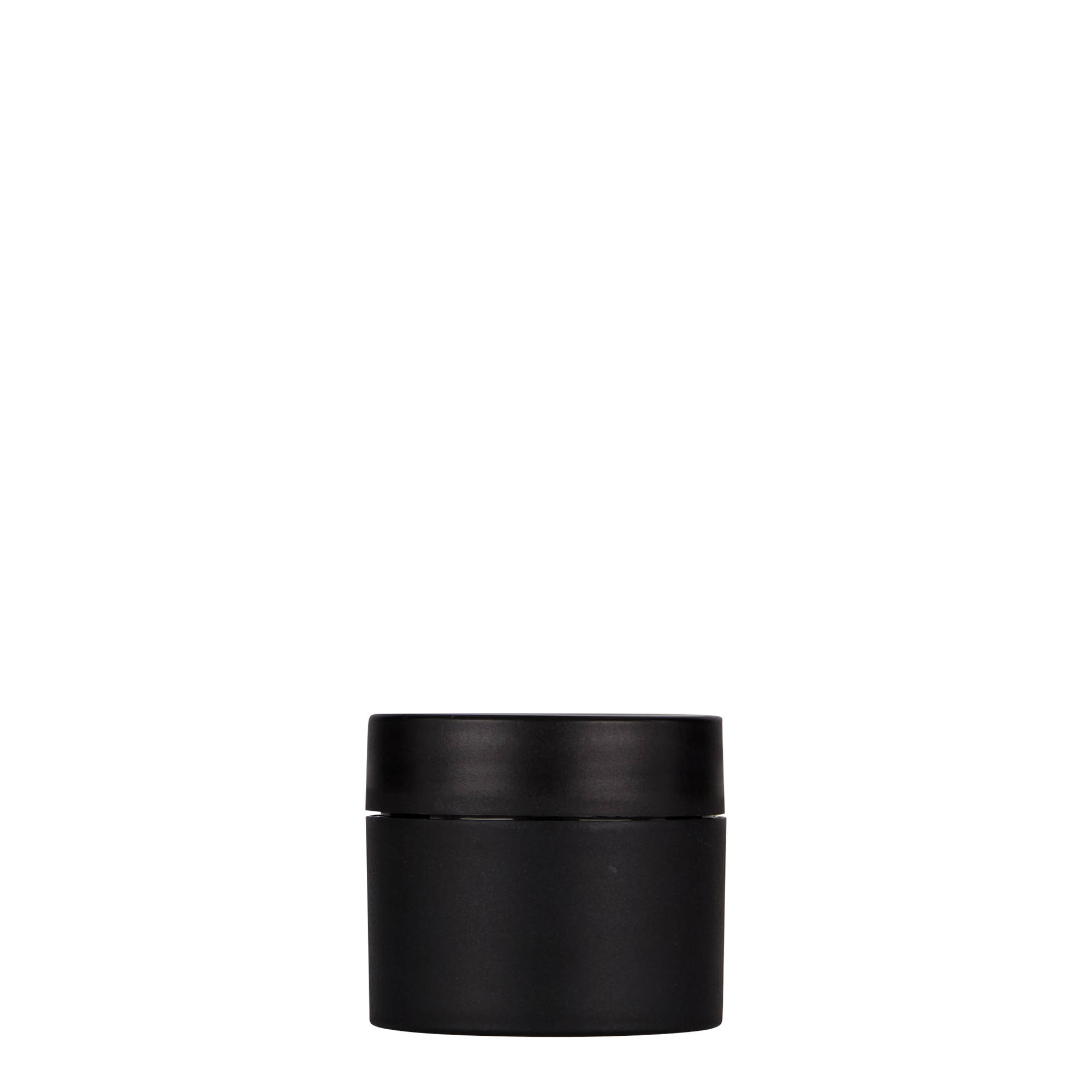 30 ml műanyag doboz 'Antonella', PP, fekete, nyílás: csavarzár 30 ml műanyag doboz 'Antonella', PP, fekete, nyílás: csavarzár
