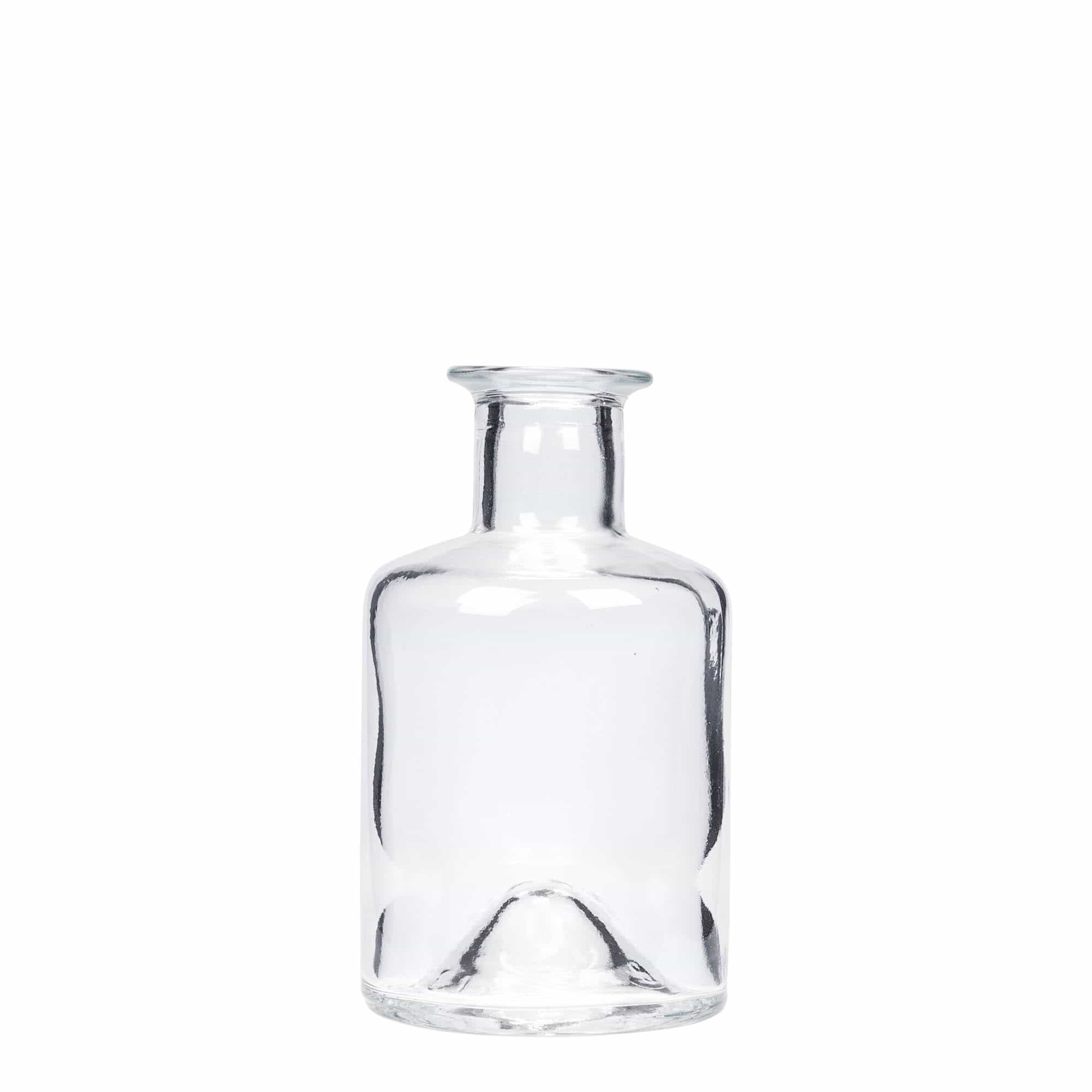 200 ml üveg palack patikus, nyílás: parafa