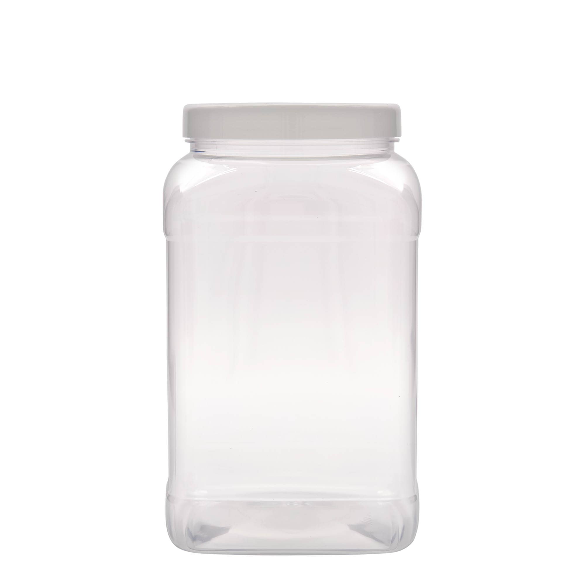 3.000 ml PET-doboz 'Dana', négyzet alakú, műanyag, nyílás: 110/400