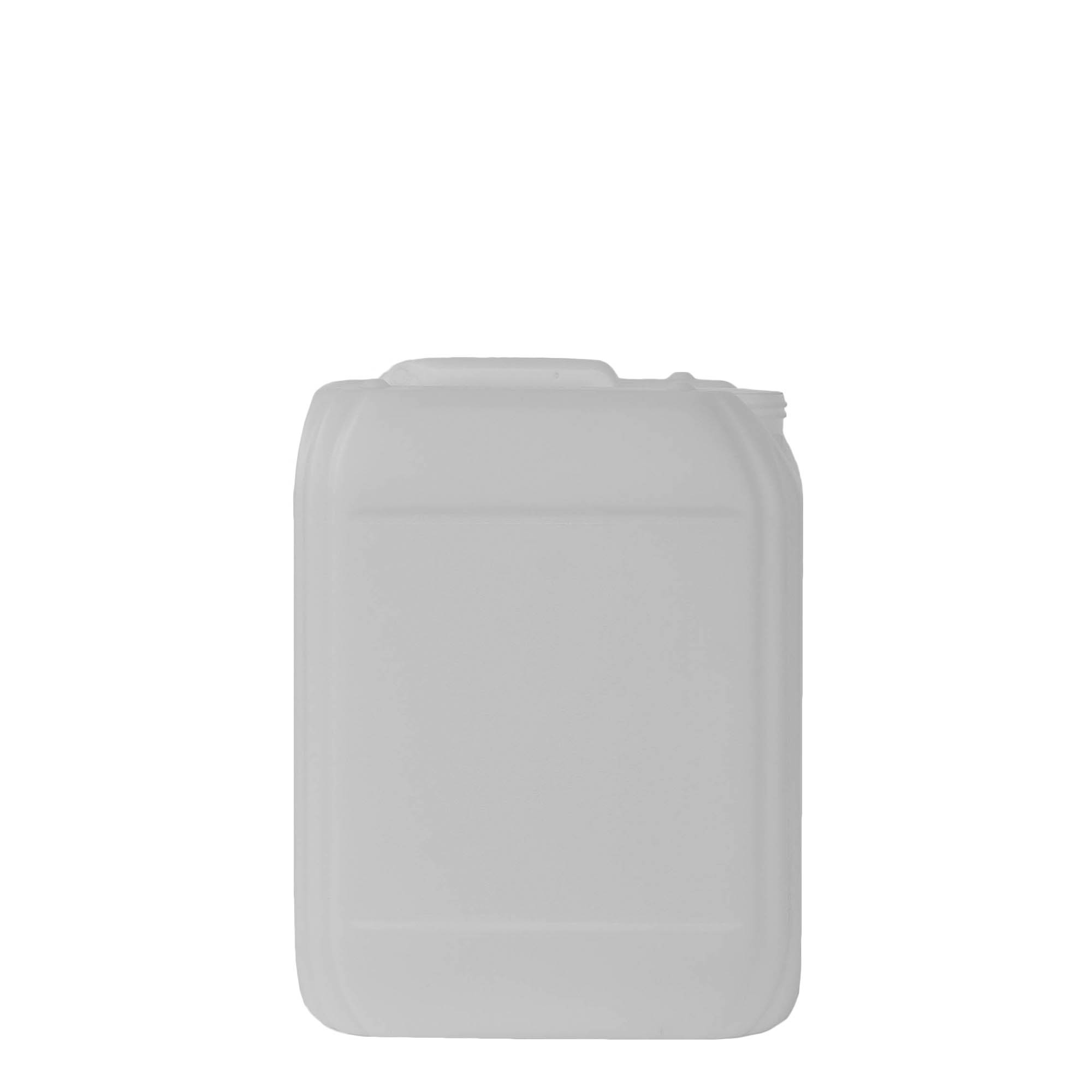 10 l kanna, téglalap alakú, HDPE műanyag, natúr, nyílás: ND 55 10 l kanna, téglalap alakú, HDPE műanyag, natúr, nyílás: ND 55