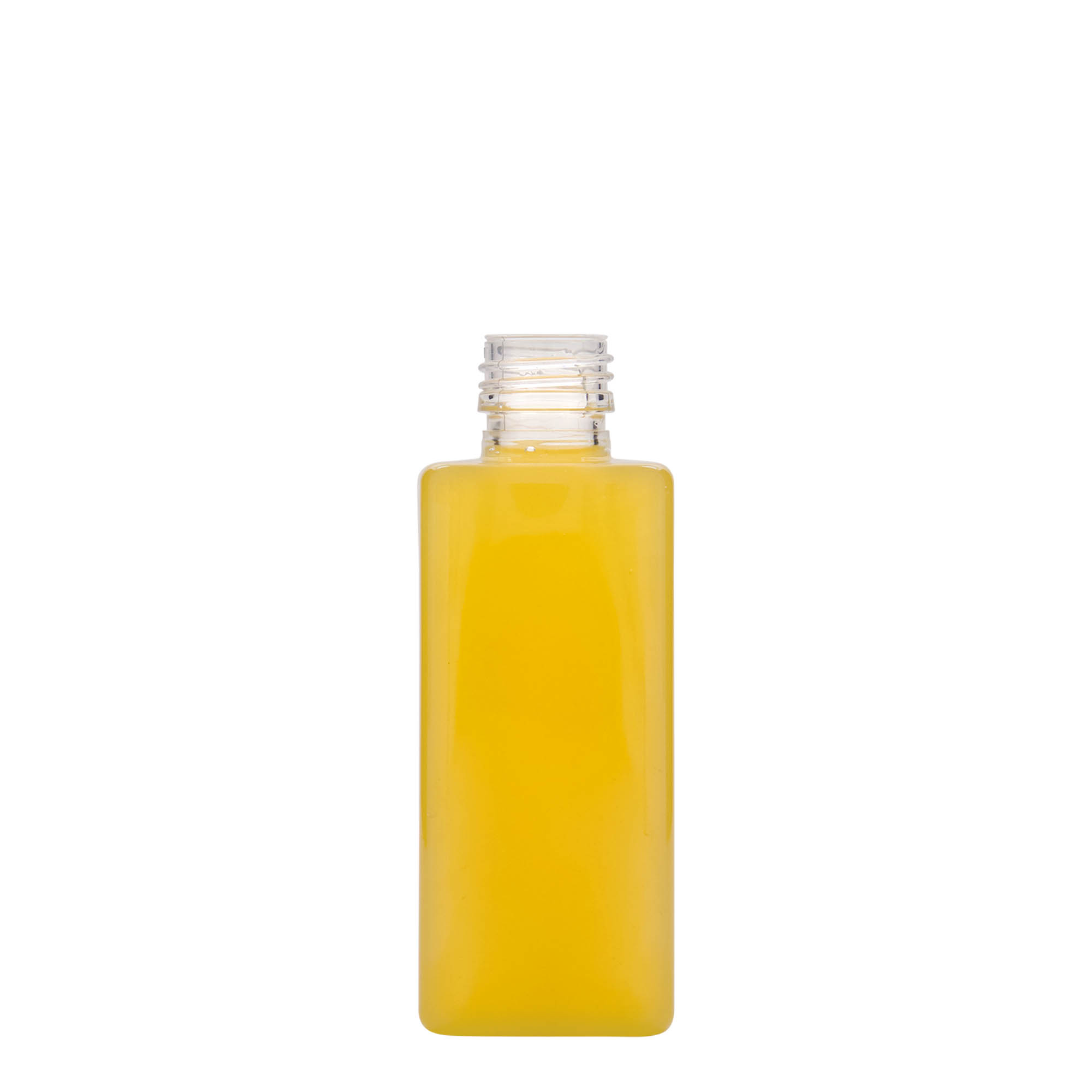 250 ml-es PET-palack 'Karl', négyzet alakú, műanyag, szájnyílás: PP 28