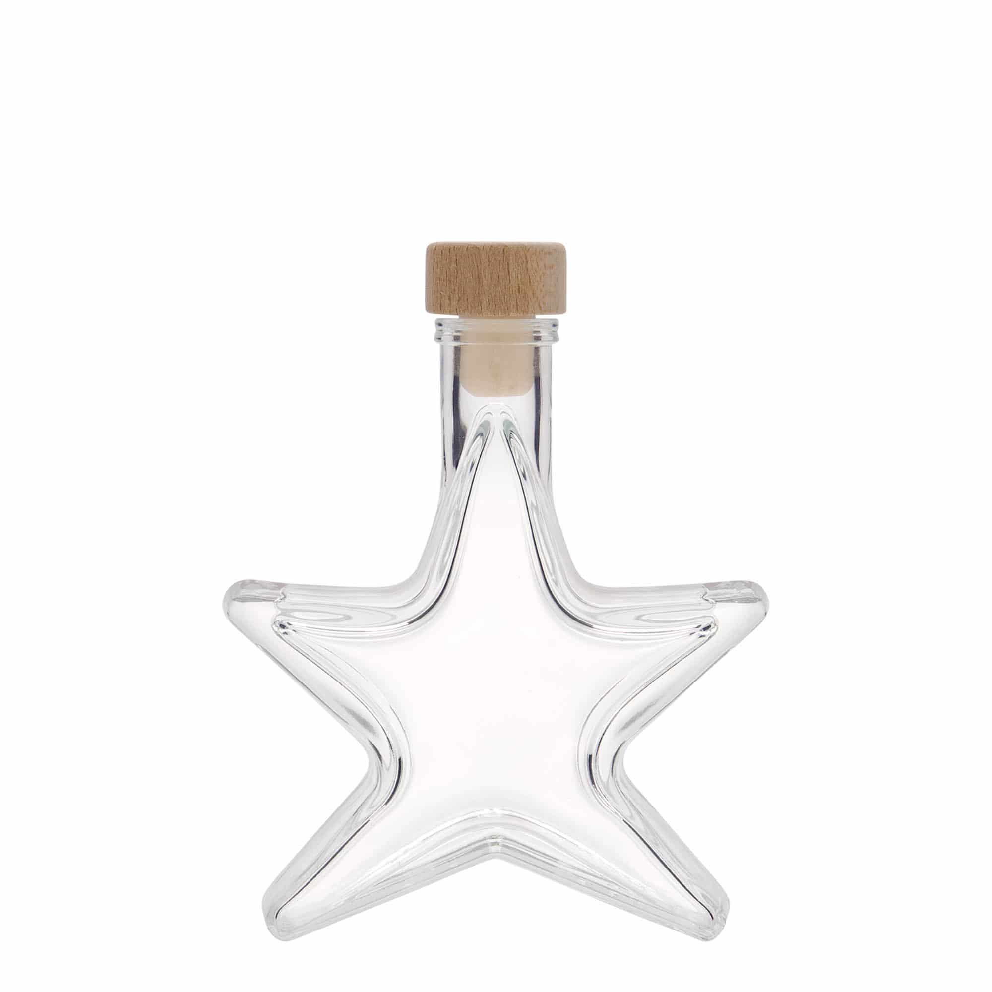 100 ml üvegpalack 'Csillag', nyílás: parafa 100 ml üvegpalack 'Csillag', nyílás: parafa