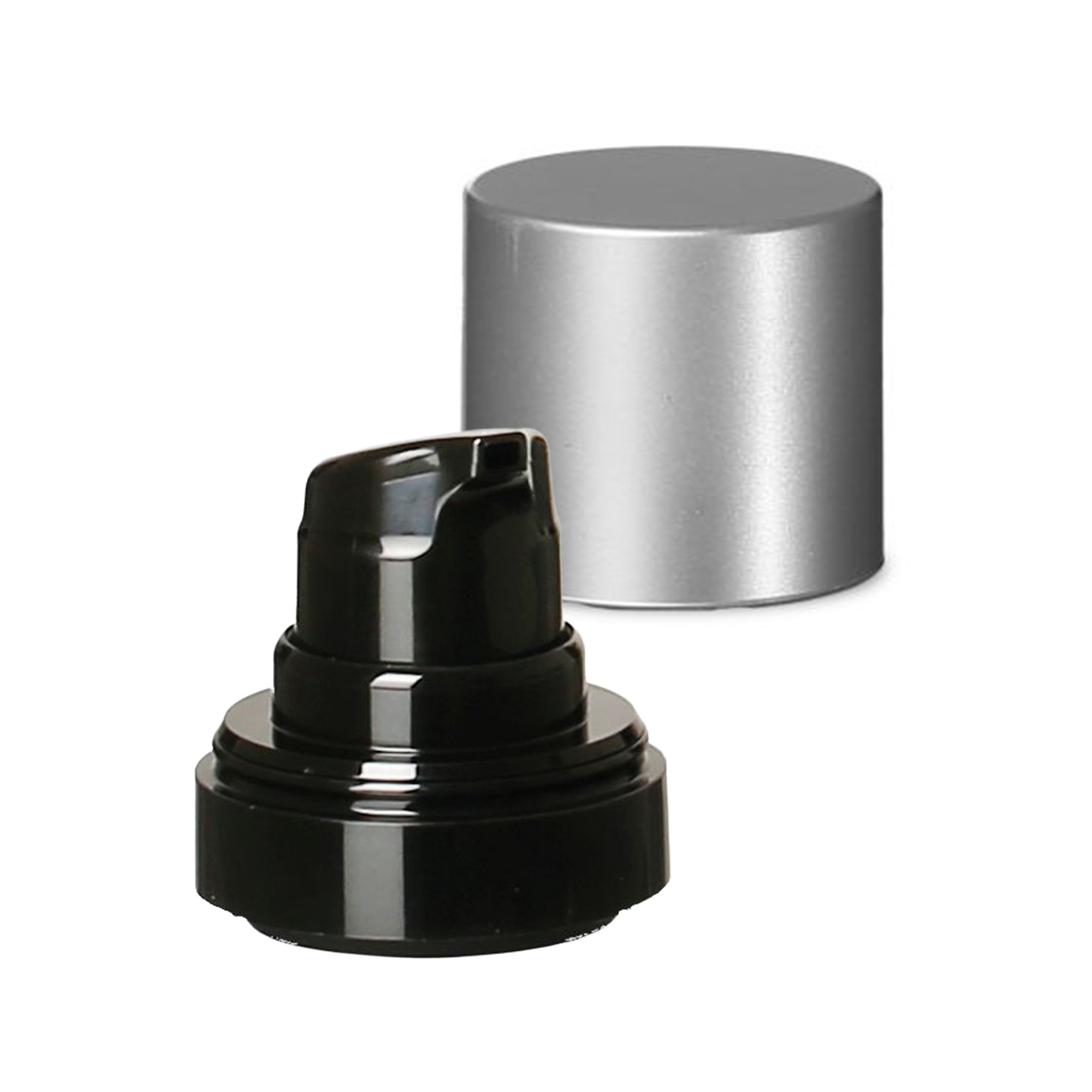 Airless adagoló pumpafej 'Micro', PP-műanyag, fekete Airless adagoló pumpafej 'Micro', PP-műanyag, fekete