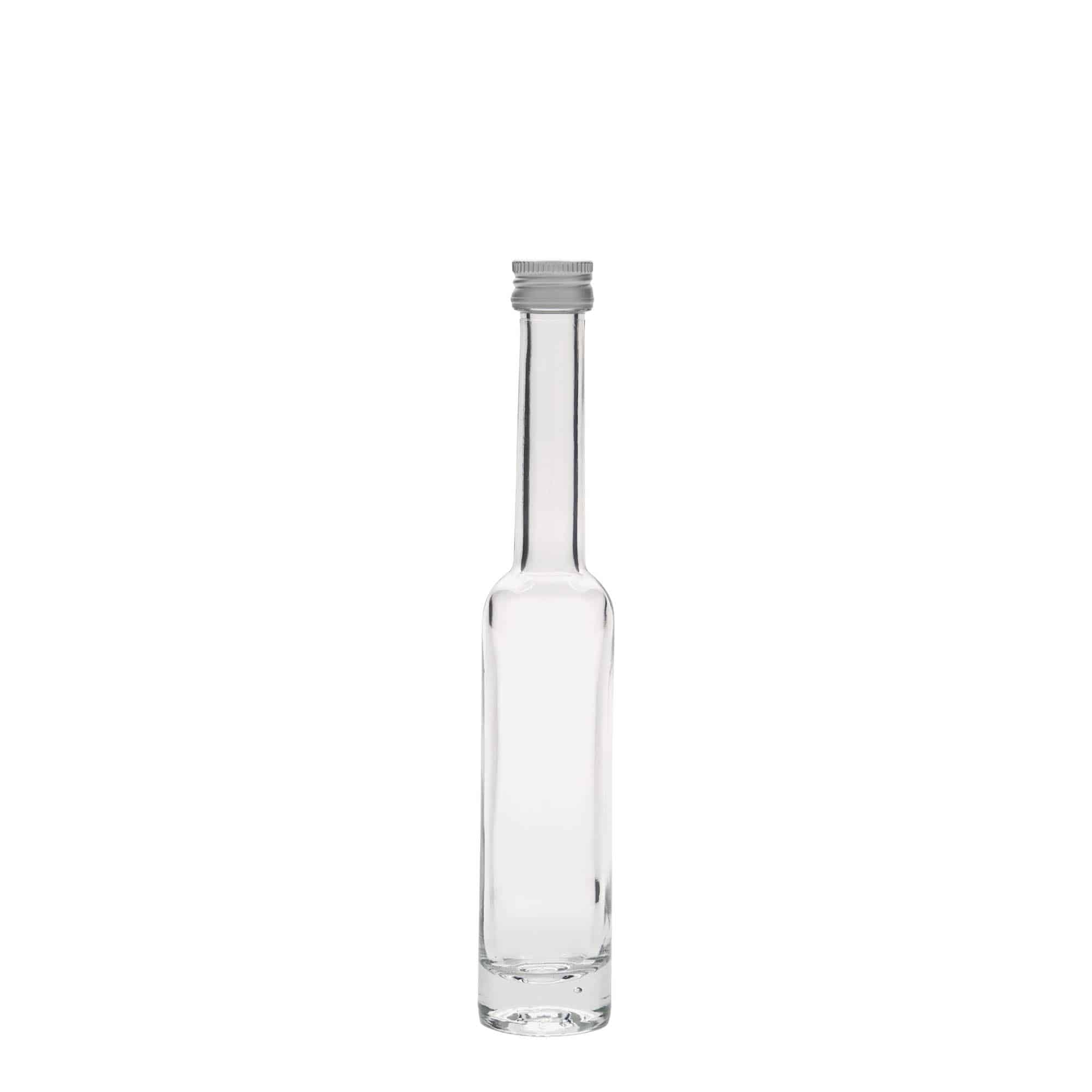 40 ml-es üvegpalack 'Platina', szájnyílás: PP 18