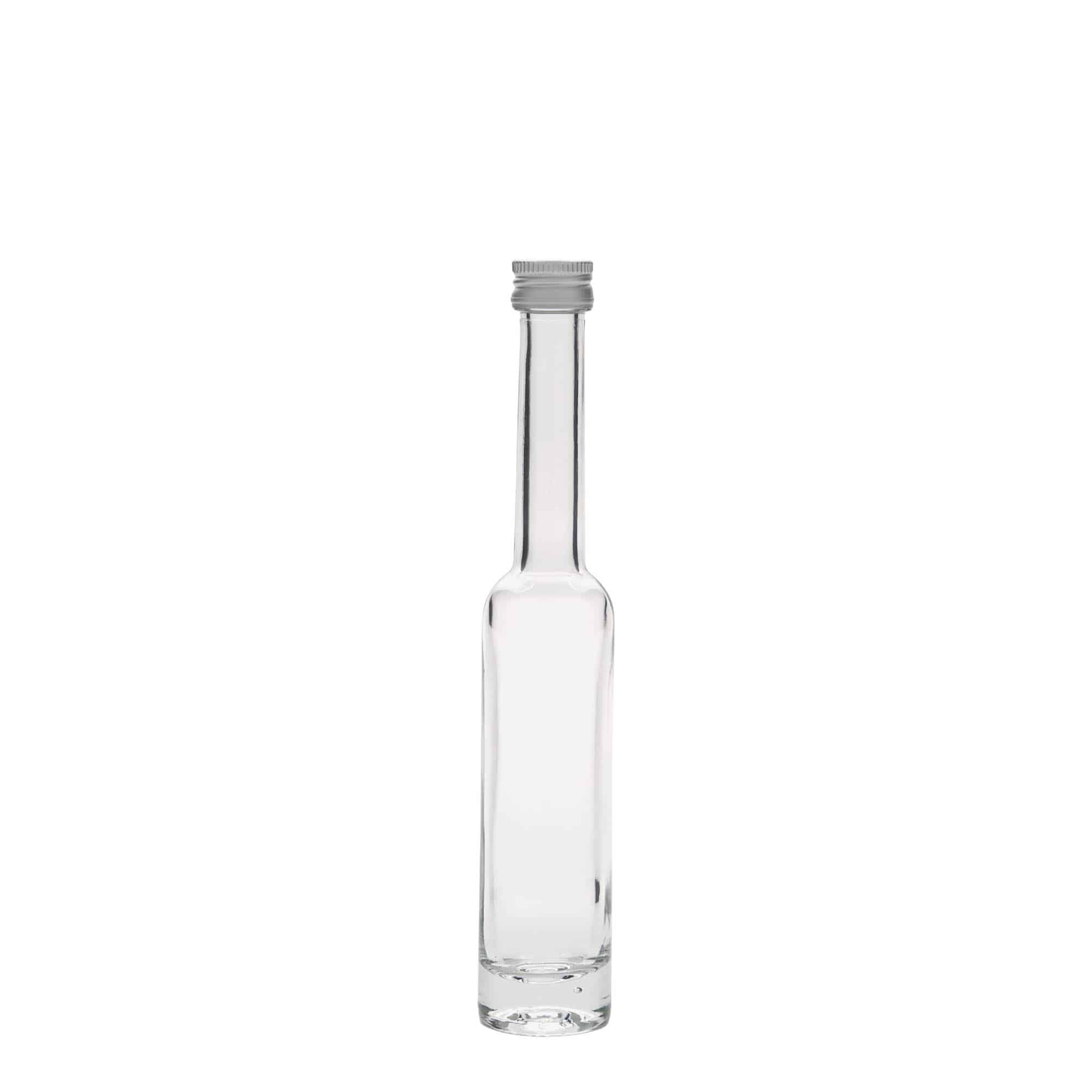 40 ml üvegpalack 'Platina', nyak: PP 18
