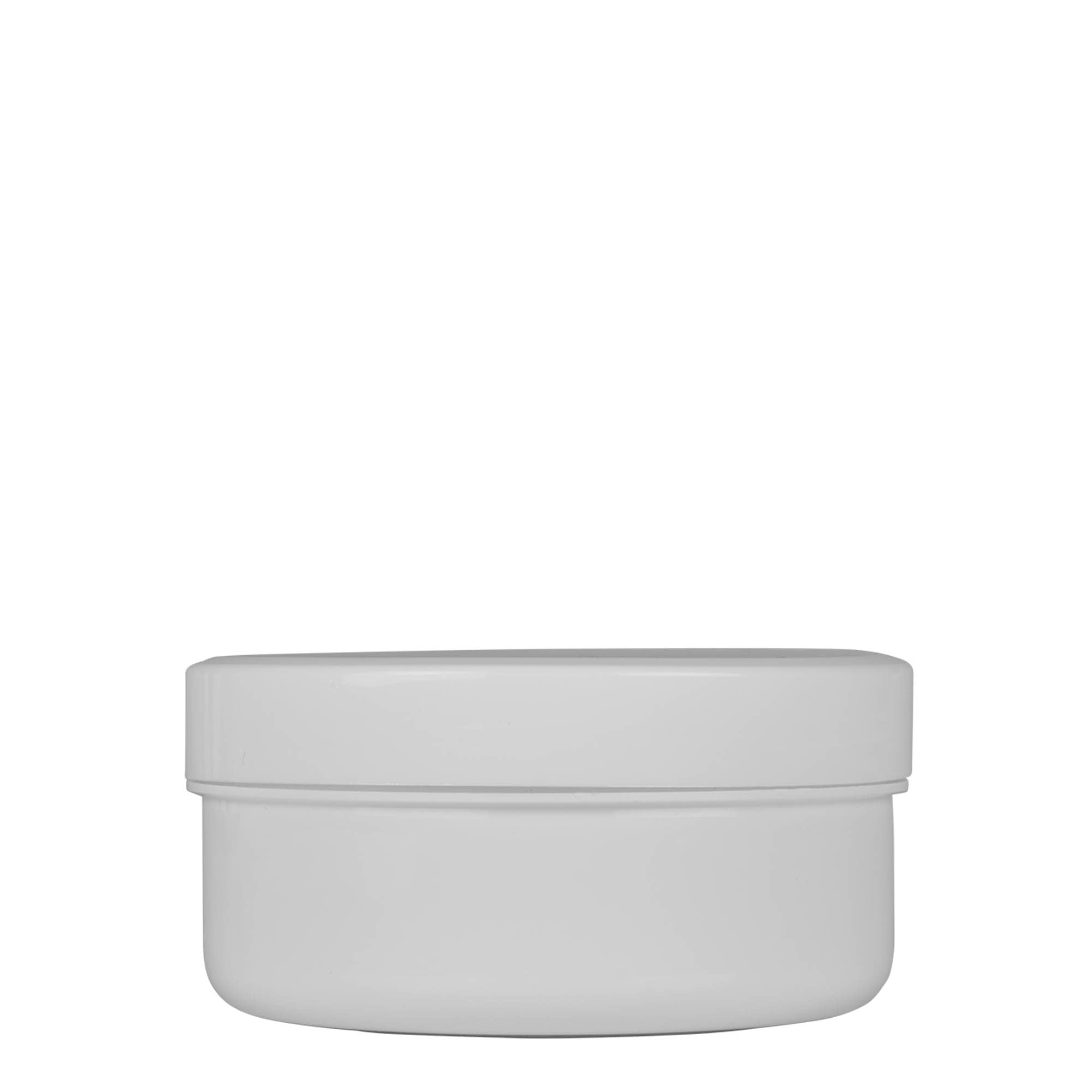 250 ml műanyag doboz 'White Line', PP, fehér, nyílás: csavarzár