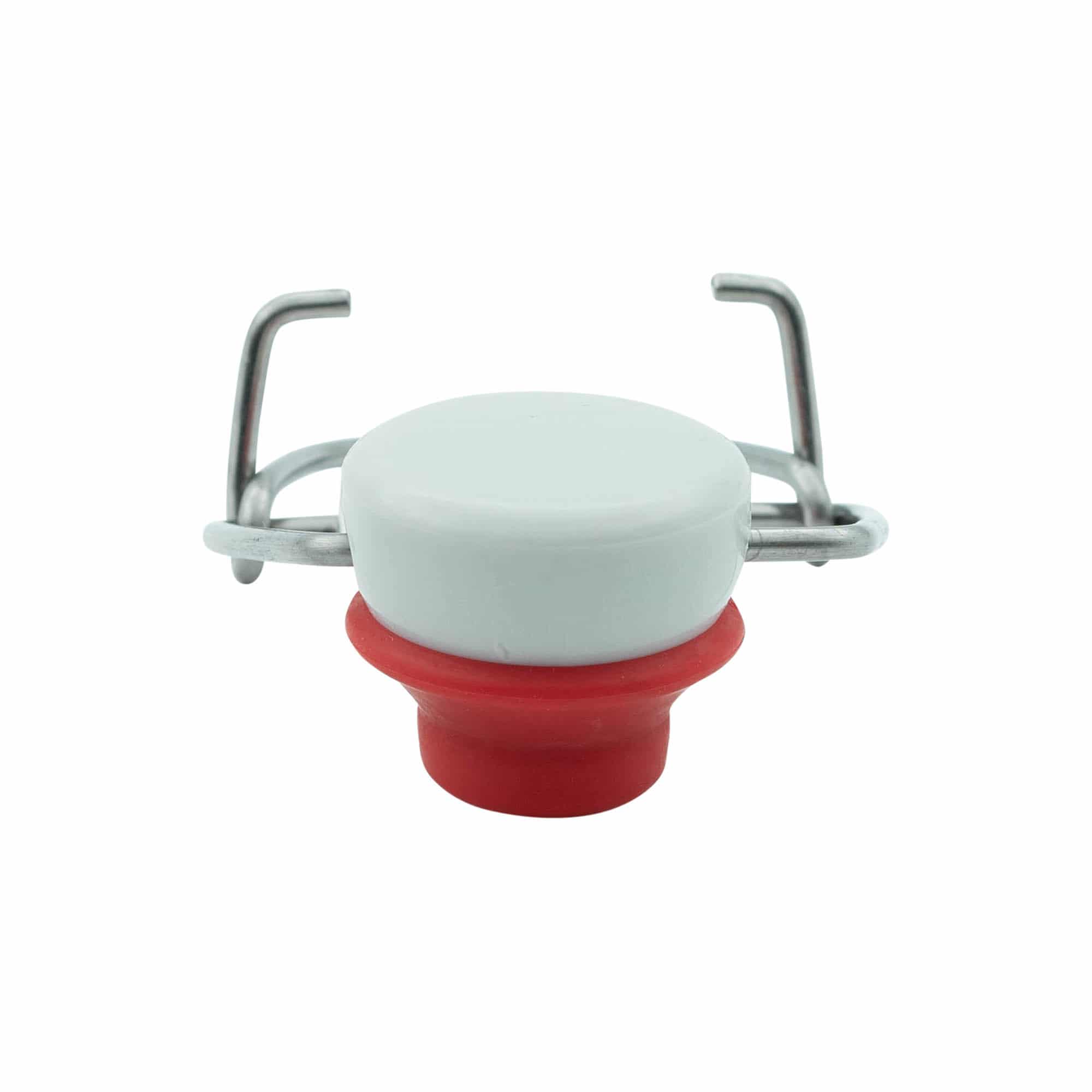 Pántzár különleges méretben, műanyag, piros-fehér