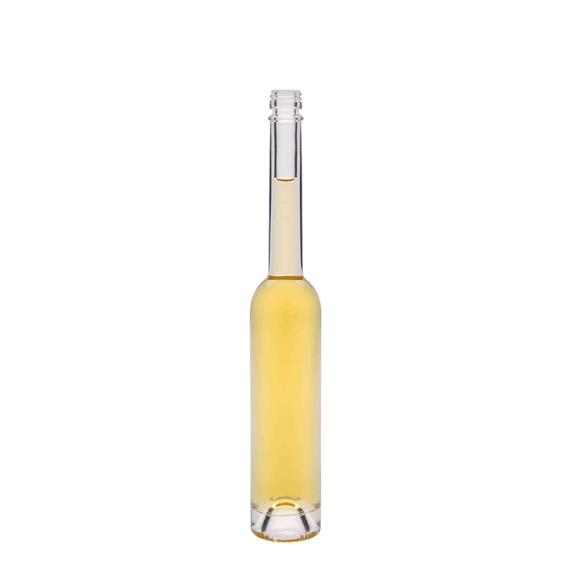 100 ml-es üvegpalack 'Platina', szájnyílás: PP 18