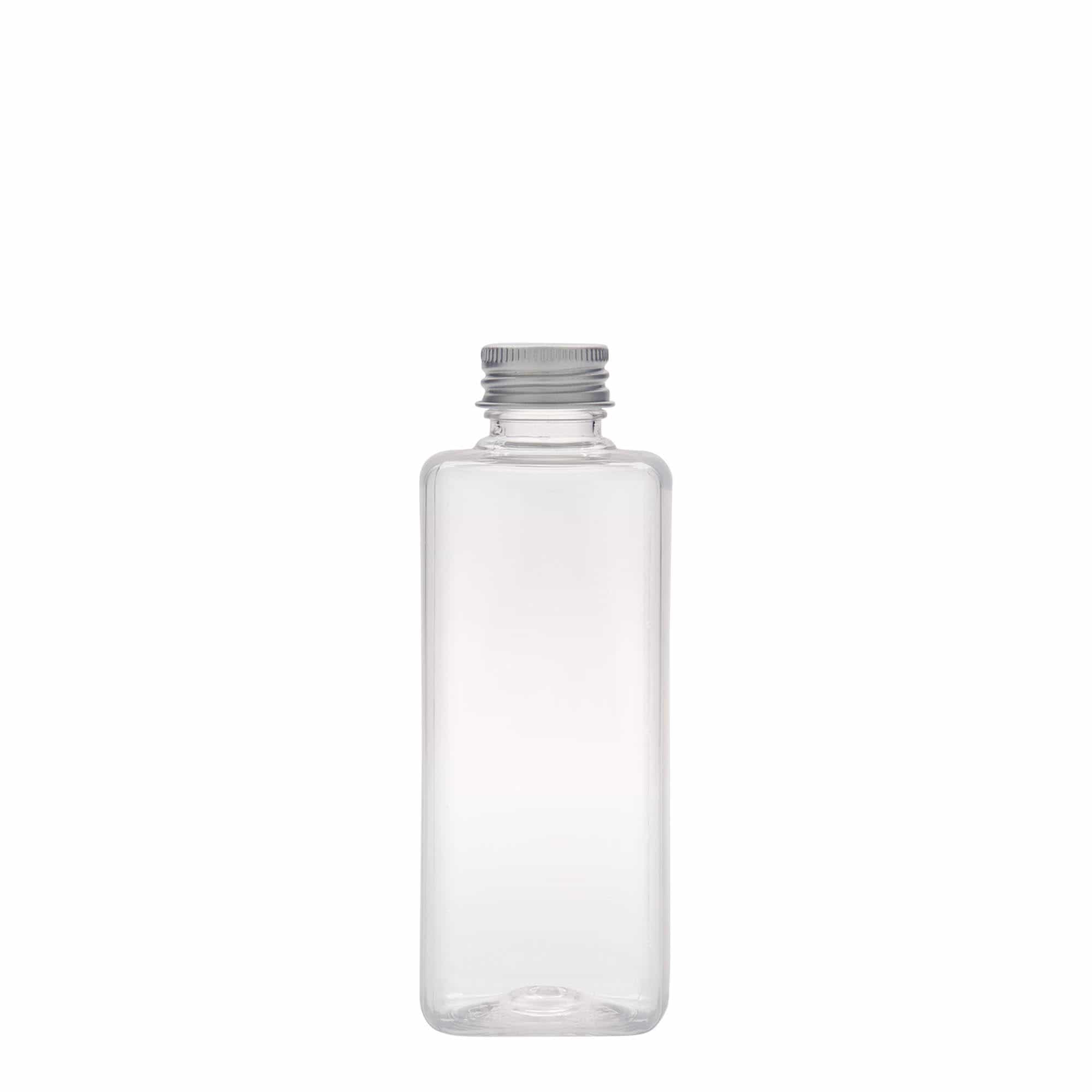 200 ml PET-palack 'Karl', négyzet alakú, műanyag, nyakméret: 24/410