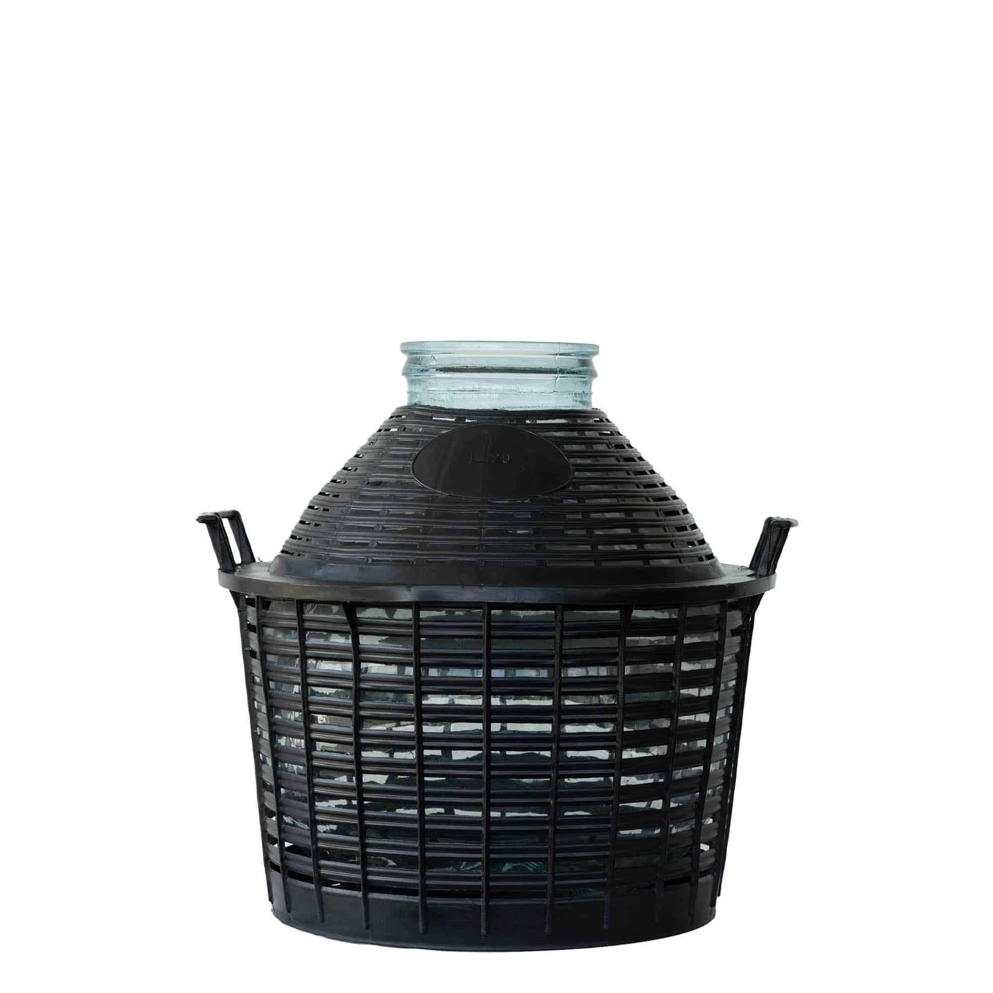 20 l széles nyakú demizson, üveg, szájnyílás: csavaros kupak 20 l széles nyakú demizson, üveg, szájnyílás: csavaros kupak