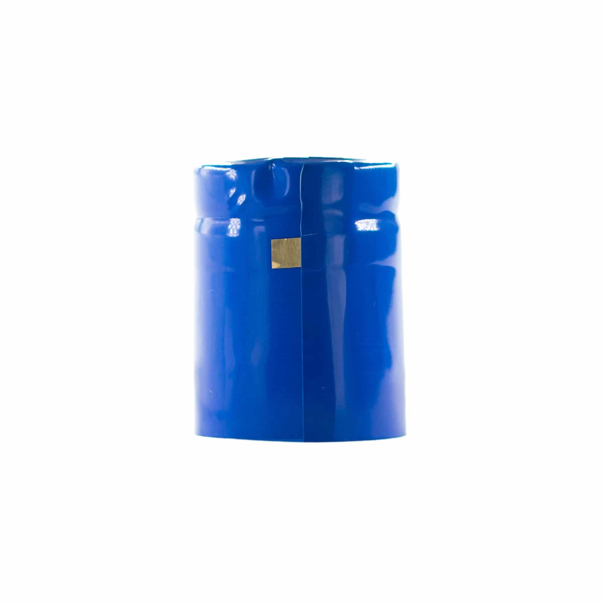 Hőzsugorító kapszula 32x41, PVC-műanyag, kék