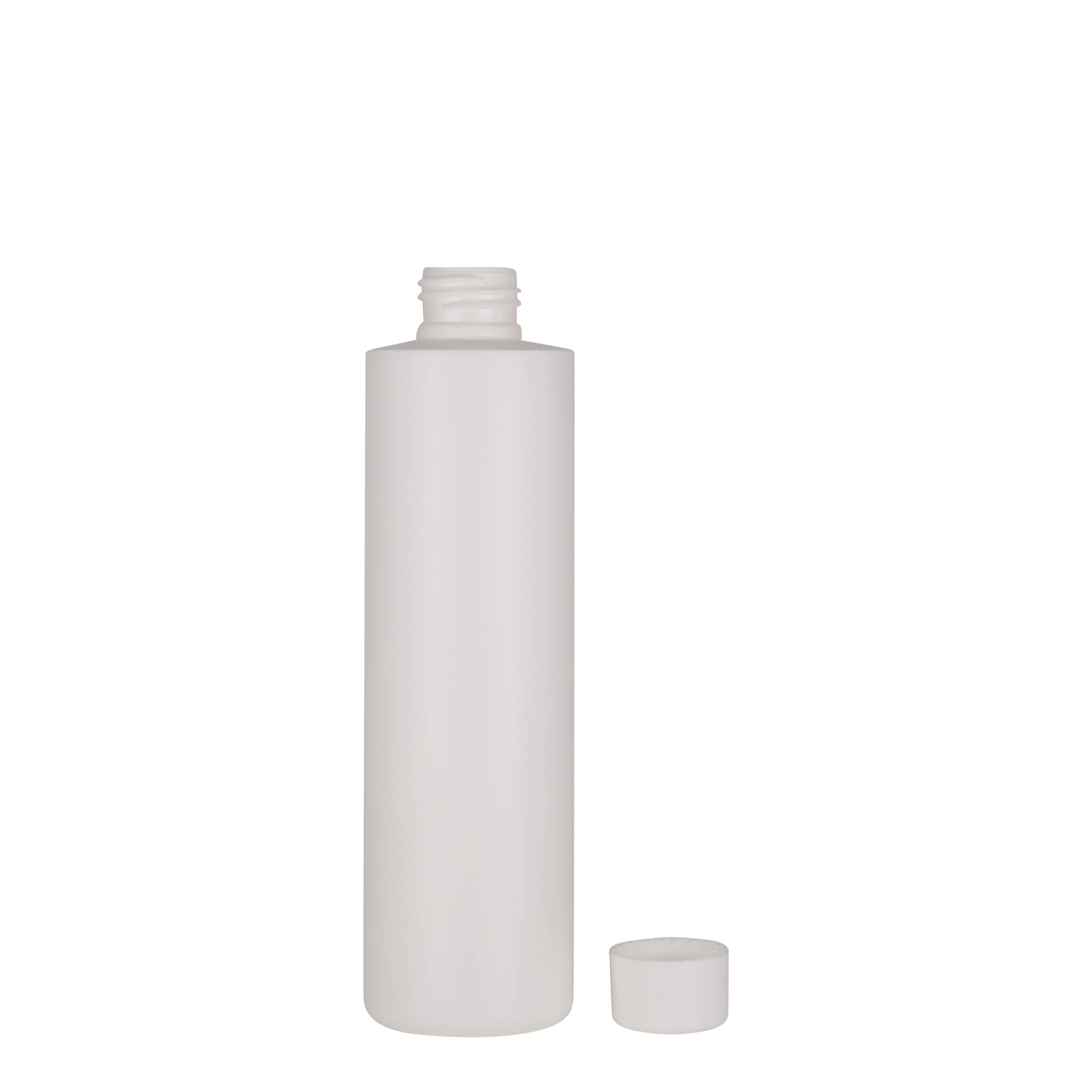 250 ml műanyag palack 'Pipe', zöld HDPE, fehér, nyílás: 24/410 250 ml műanyag palack 'Pipe', zöld HDPE, fehér, nyílás: 24/410