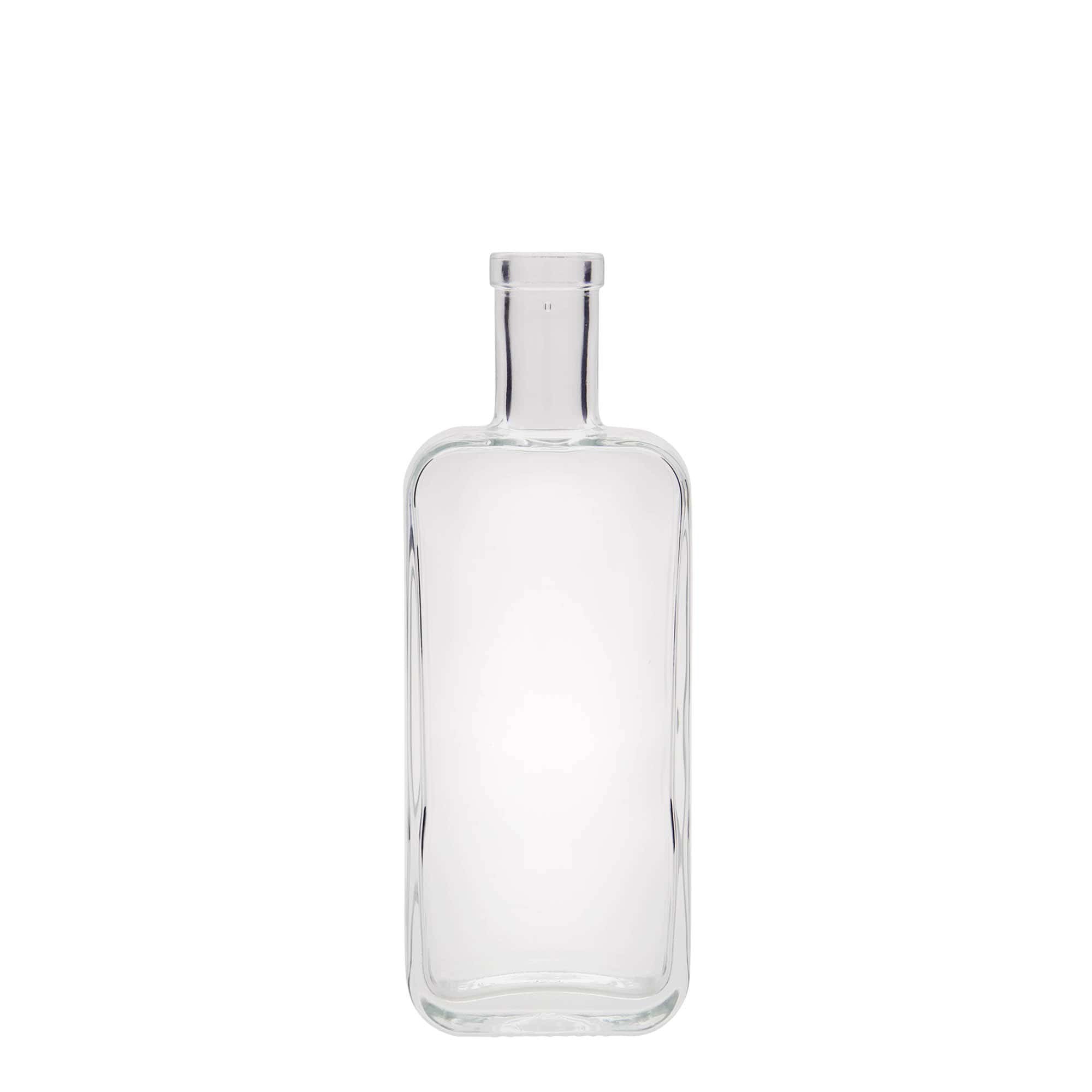 200 ml üvegpalack 'Nice', téglalap alakú, nyílás: parafa