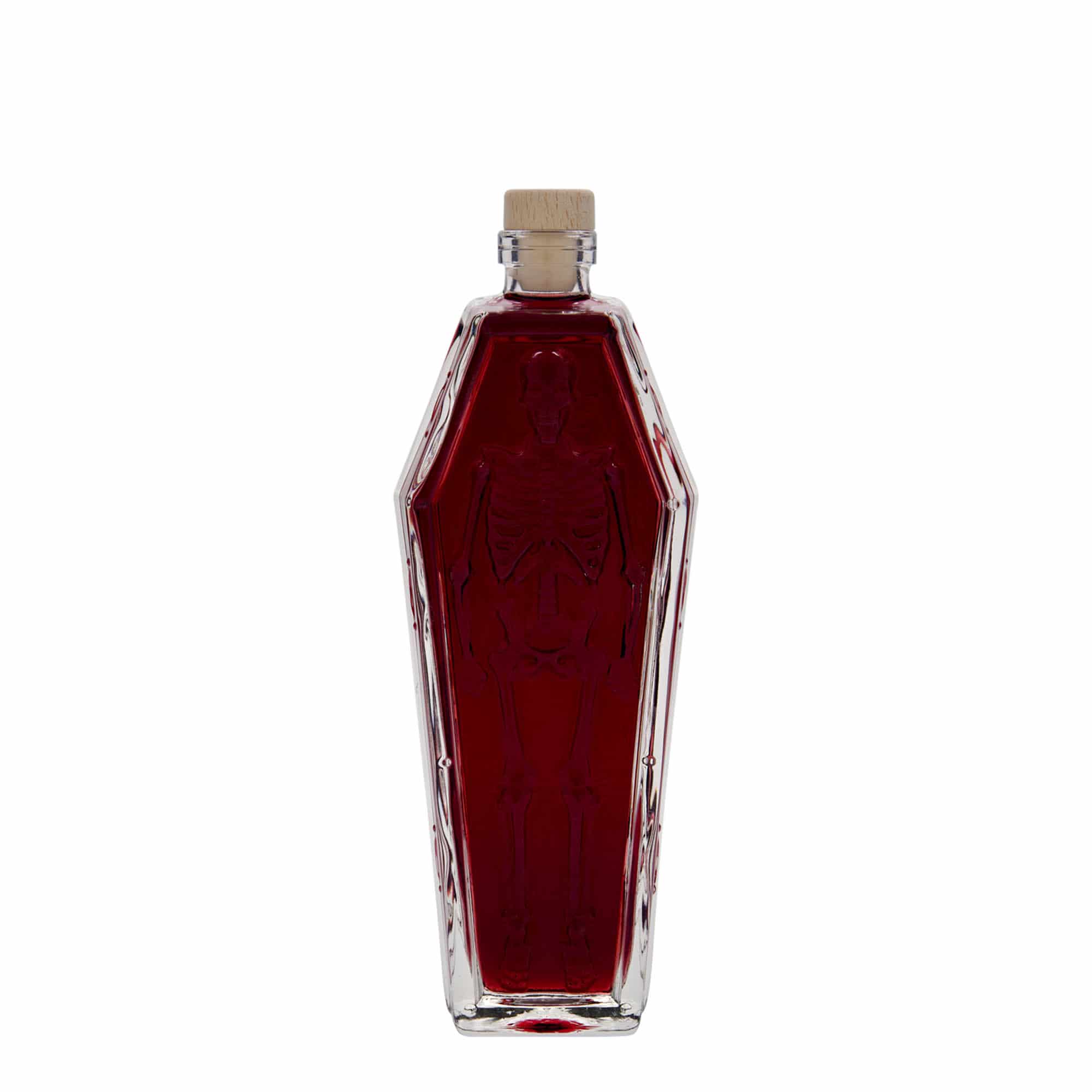 200 ml-es üvegpalack ’Sarg', szájnyílás: parafadugó