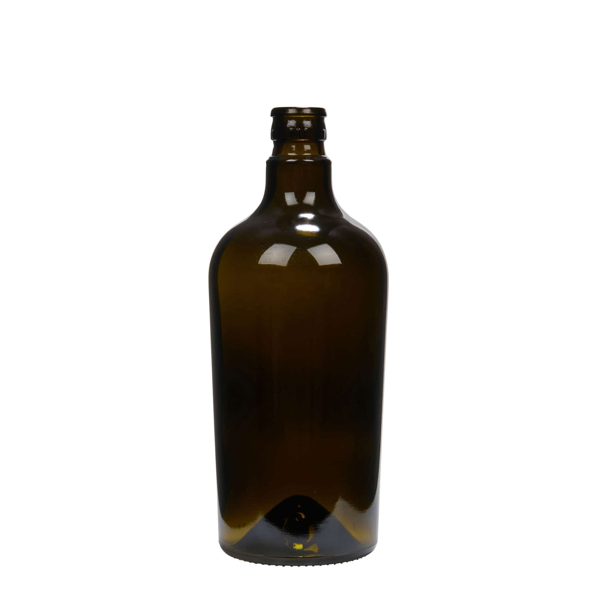 750 ml-es ecetes/olajos palack 'Oleum', üveg, antikzöld, szájnyílás: DOP 750 ml-es ecetes/olajos palack 'Oleum', üveg, antikzöld, szájnyílás: DOP