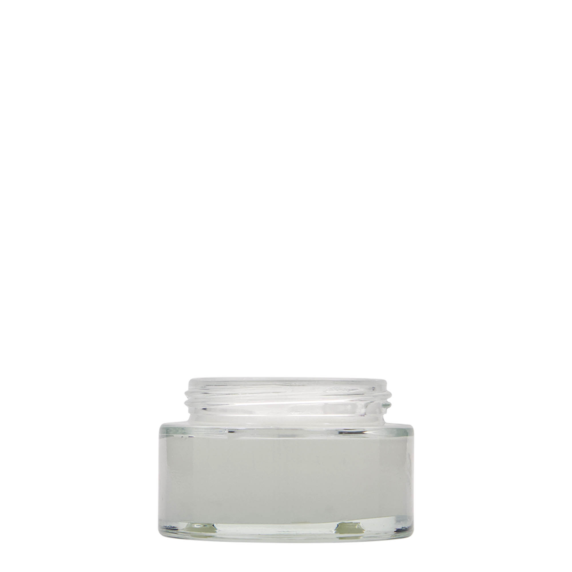 50 ml-es tégely 'Clear Edition', üveg, szájnyílás: csavaros kupak