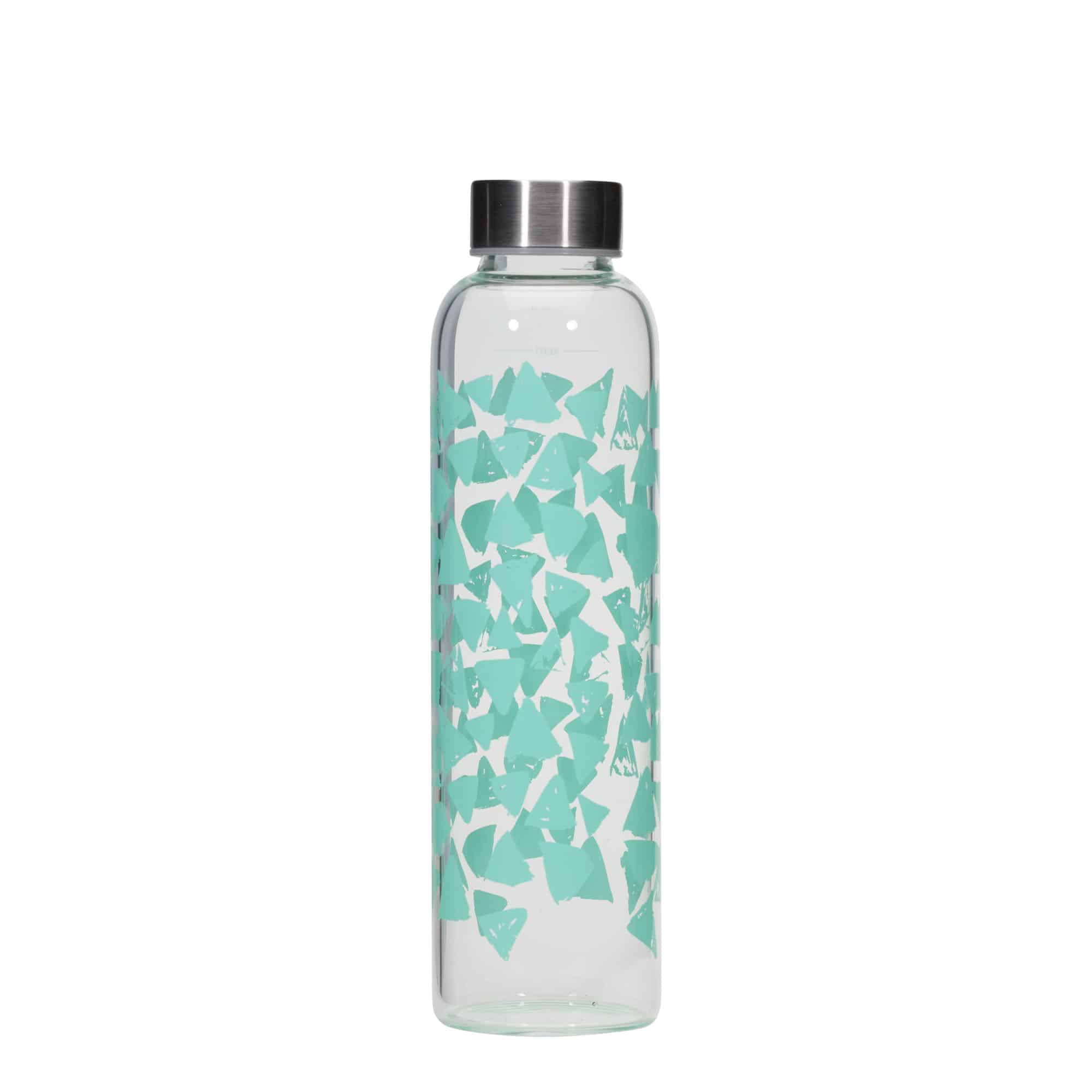 500 ml-es ivópalack, 'Perseus', motívum: Türkiz háromszögek, szájnyílás: csavaros kupak