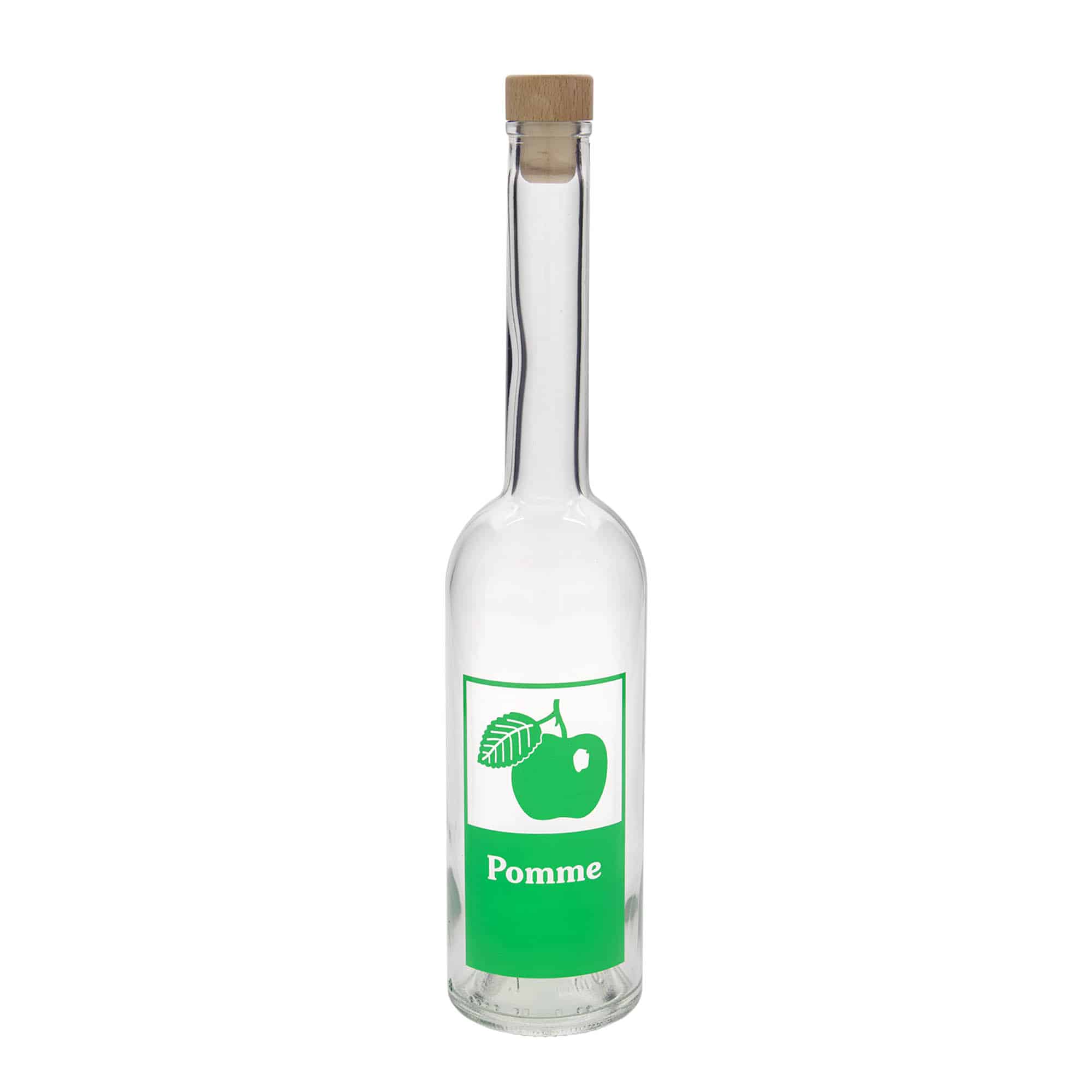 500 ml üvegpalack 'Opera', motívum: Alma, nyak: parafa
