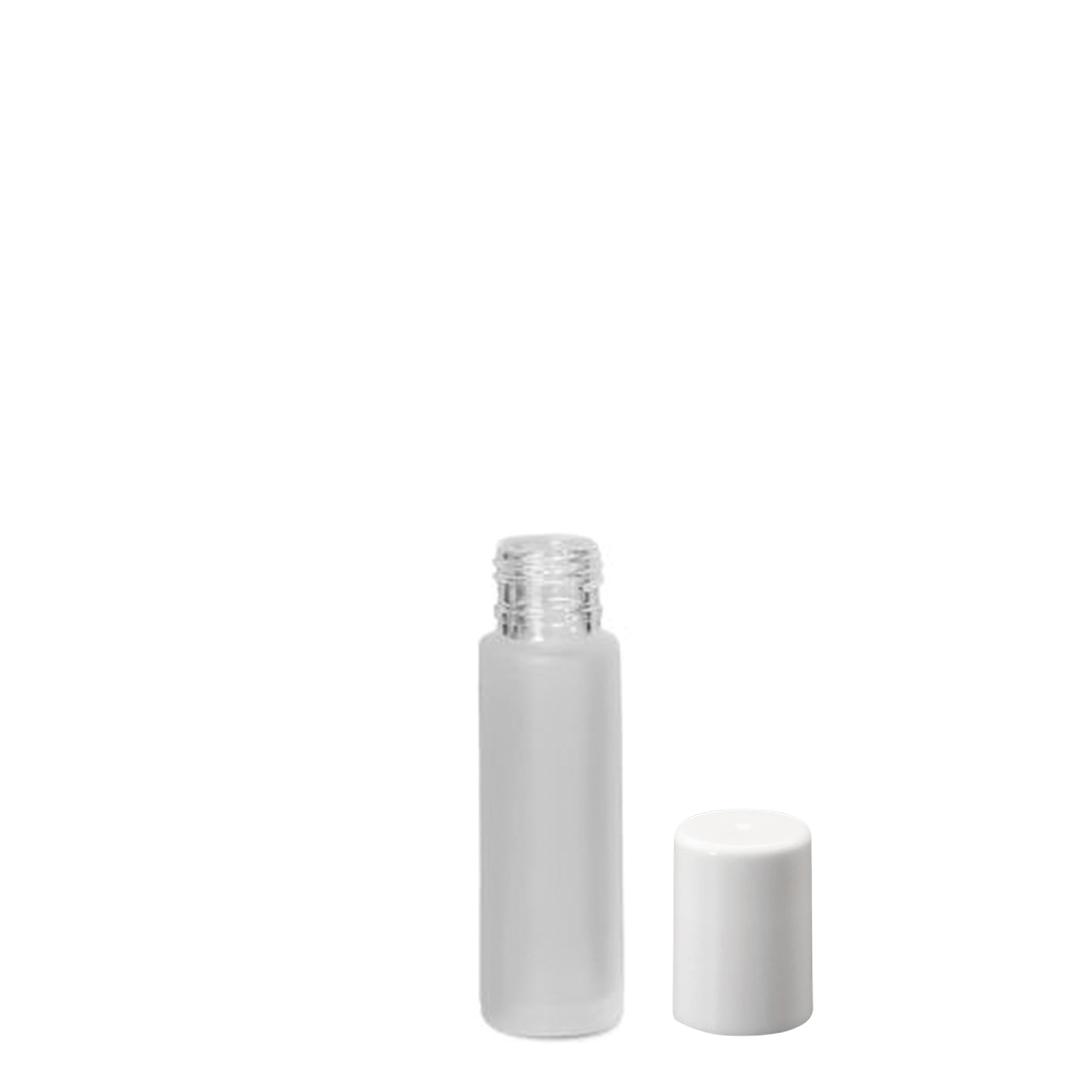 10 ml roll-on üveg, üveg, jéghatású, nyílás: csavarzár 10 ml roll-on üveg, üveg, jéghatású, nyílás: csavarzár