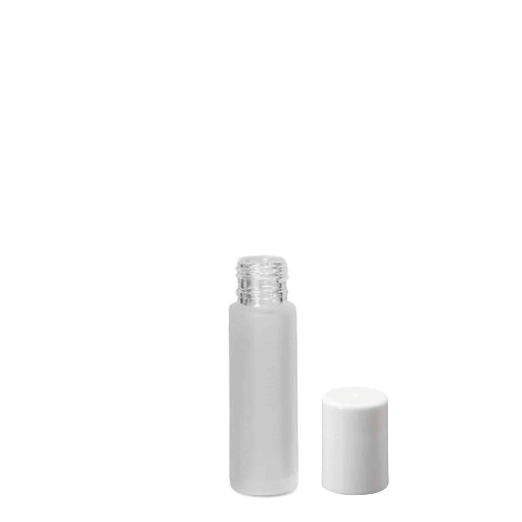 10 ml roll-on üveg, üveg, jéghatású, nyílás: csavarzár 10 ml roll-on üveg, üveg, jéghatású, nyílás: csavarzár