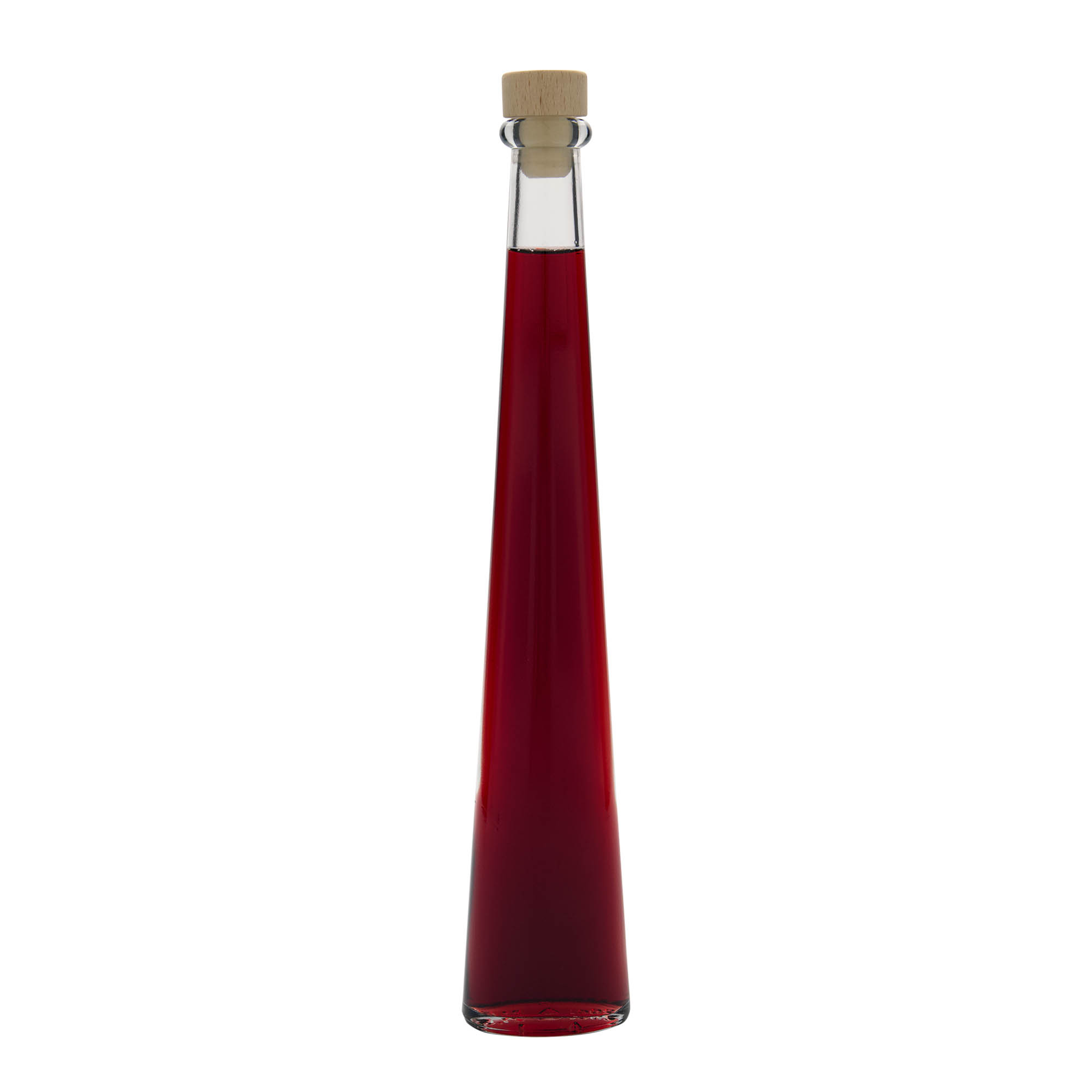 200 ml üvegpalack 'Dama Ovale', ovális, nyílás: parafa