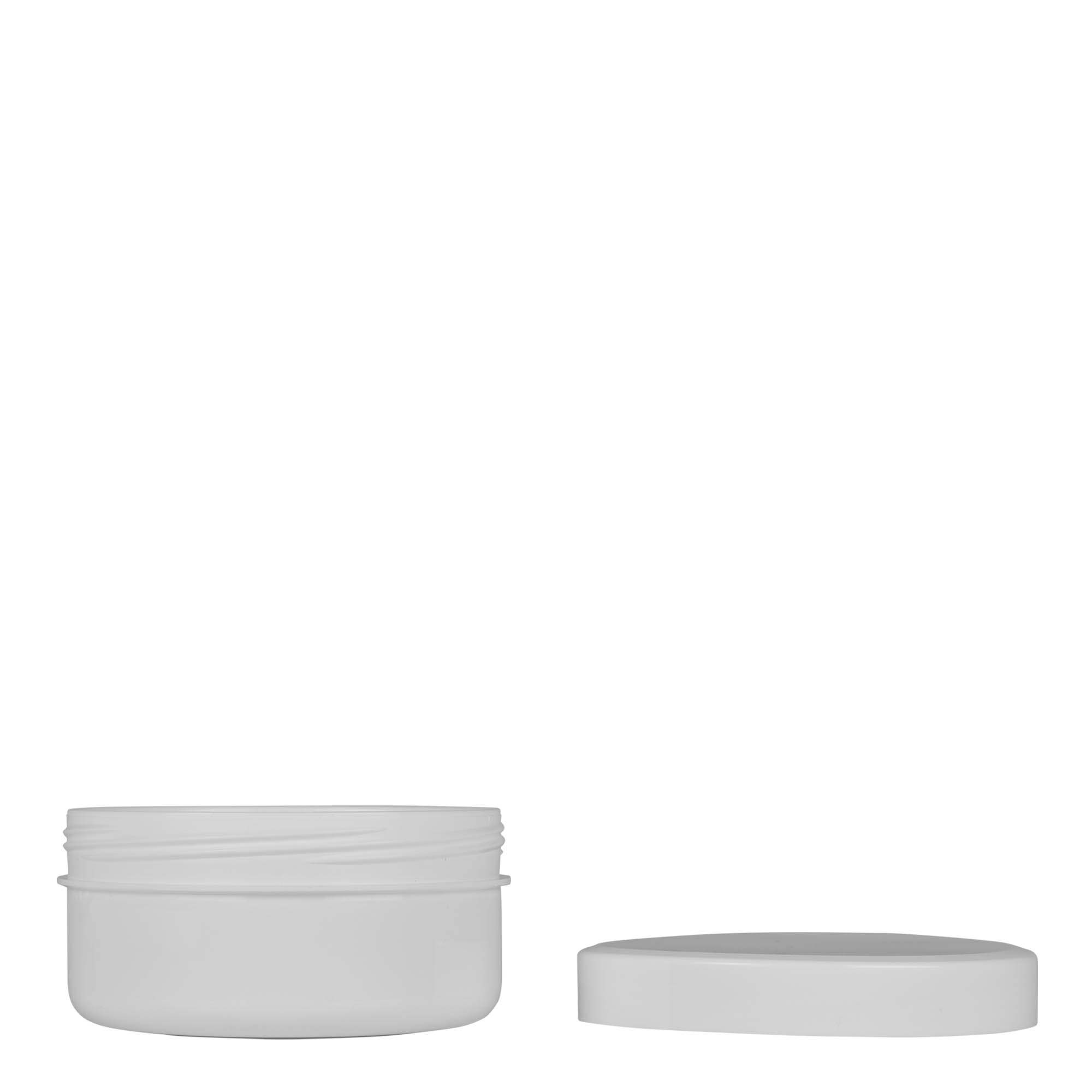 250 ml műanyag doboz 'White Line', PP, fehér, nyílás: csavarzár 250 ml műanyag doboz 'White Line', PP, fehér, nyílás: csavarzár