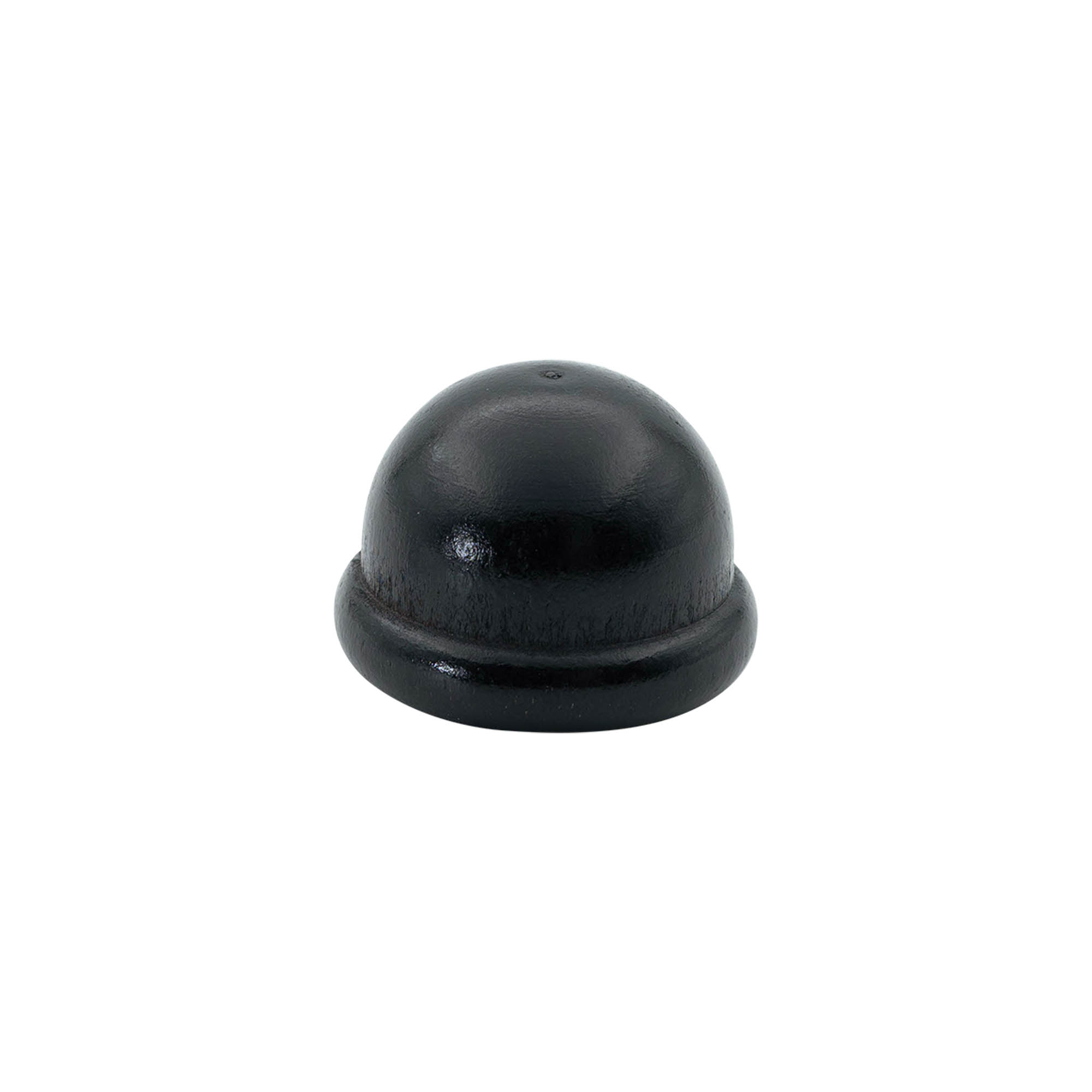 Fogantyúdugó 19 mm "Melone", fa/PE, fekete, szájhoz: parafa Fogantyúdugó 19 mm "Melone", fa/PE, fekete, szájhoz: parafa