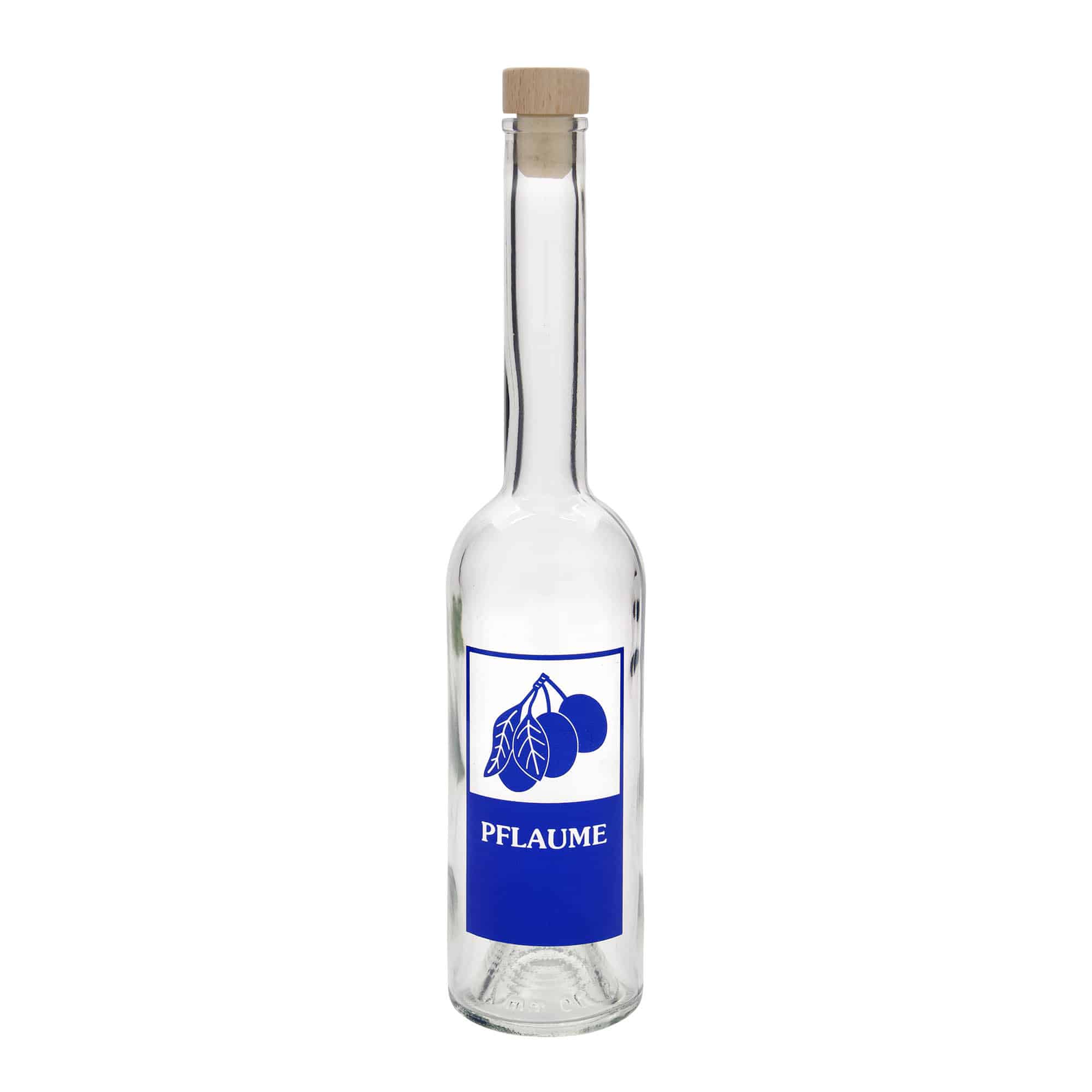 500 ml üvegpalack 'Opera', motívum: szilva, nyílás: parafa
